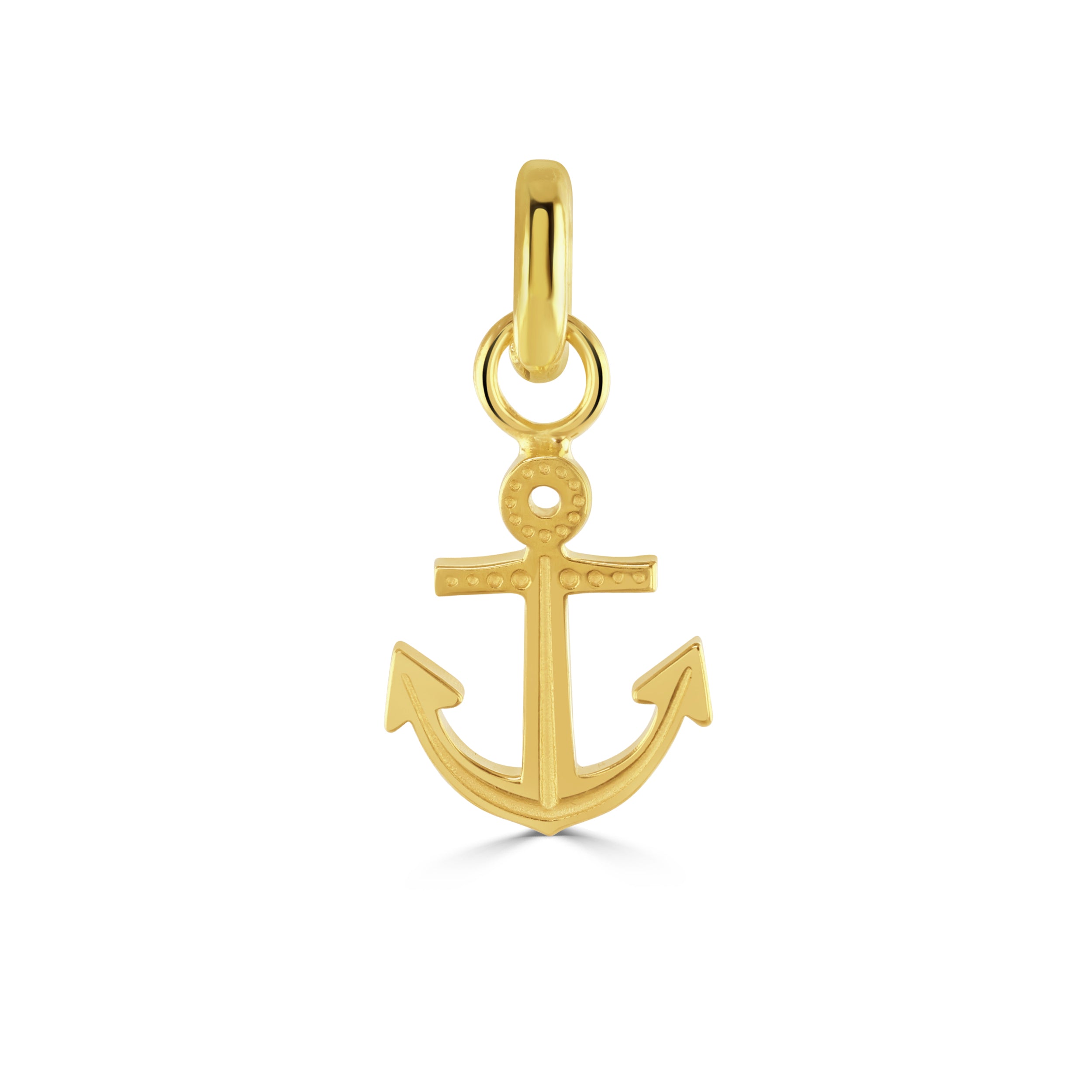 Gold Ocean Anchor Charm