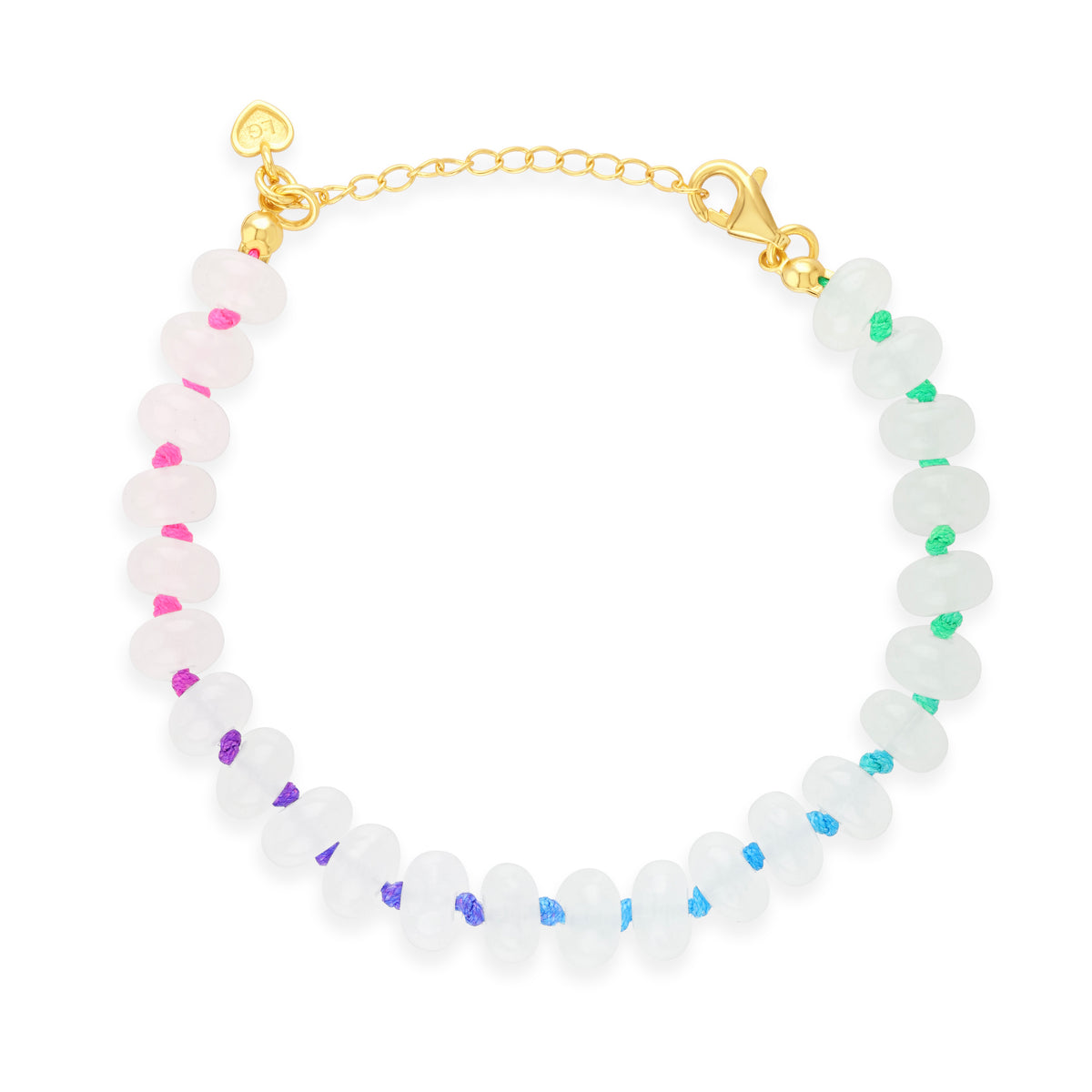 Gold Colour Pop Aurora Beaded Bracelet