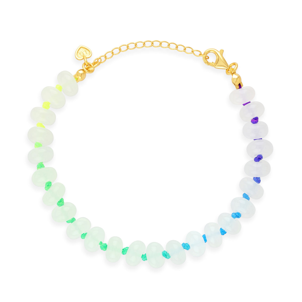 Gold Colour Pop Aurora Beaded Bracelet