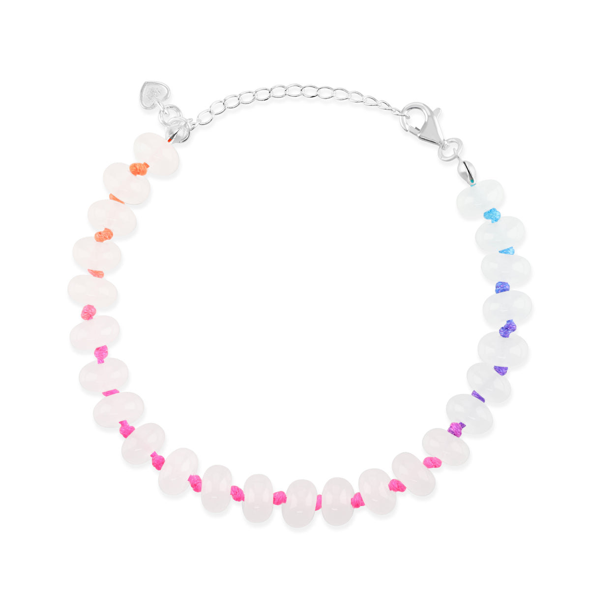Silver Colour Pop Aurora Beaded Bracelet