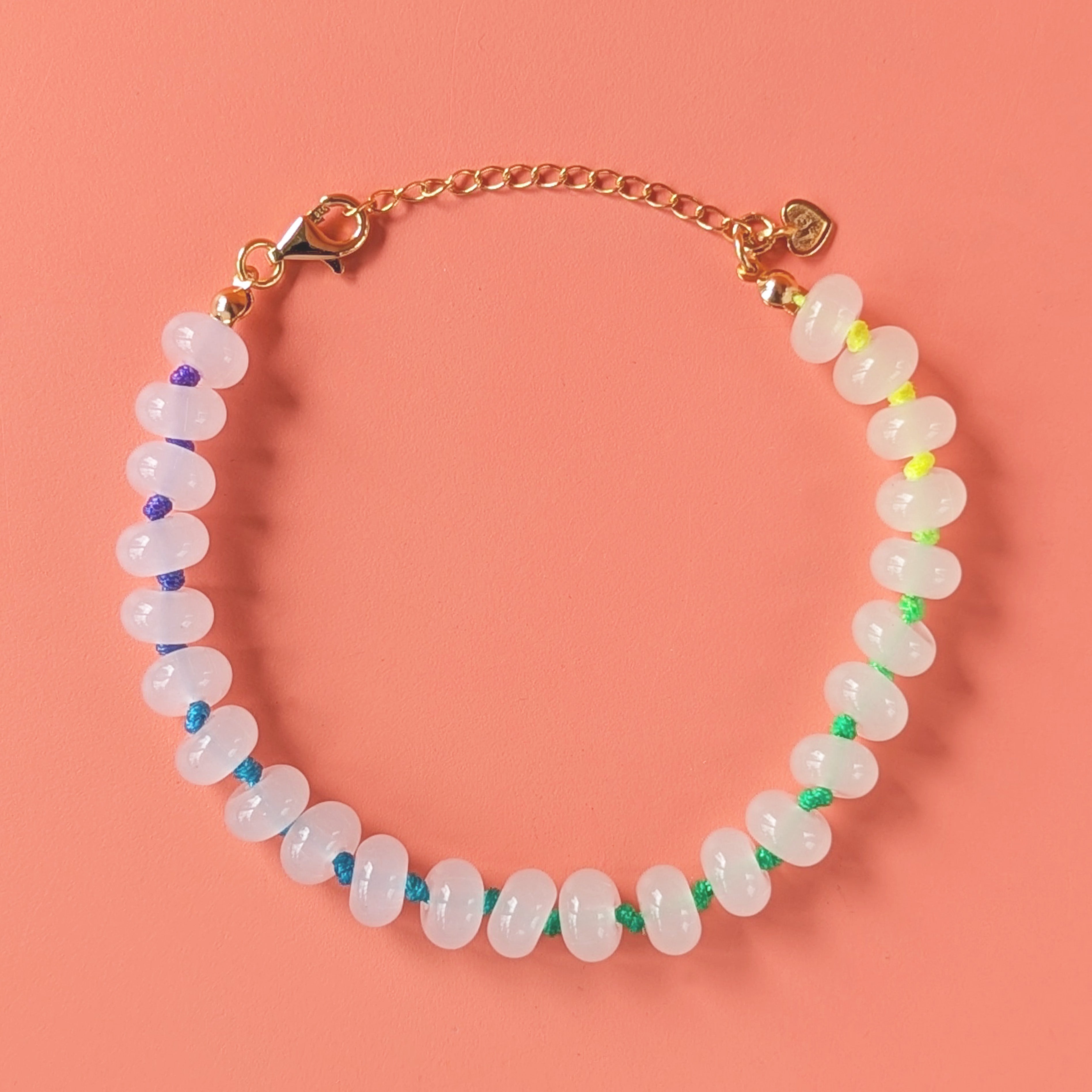 Gold Colour Pop Aurora Beaded Bracelet