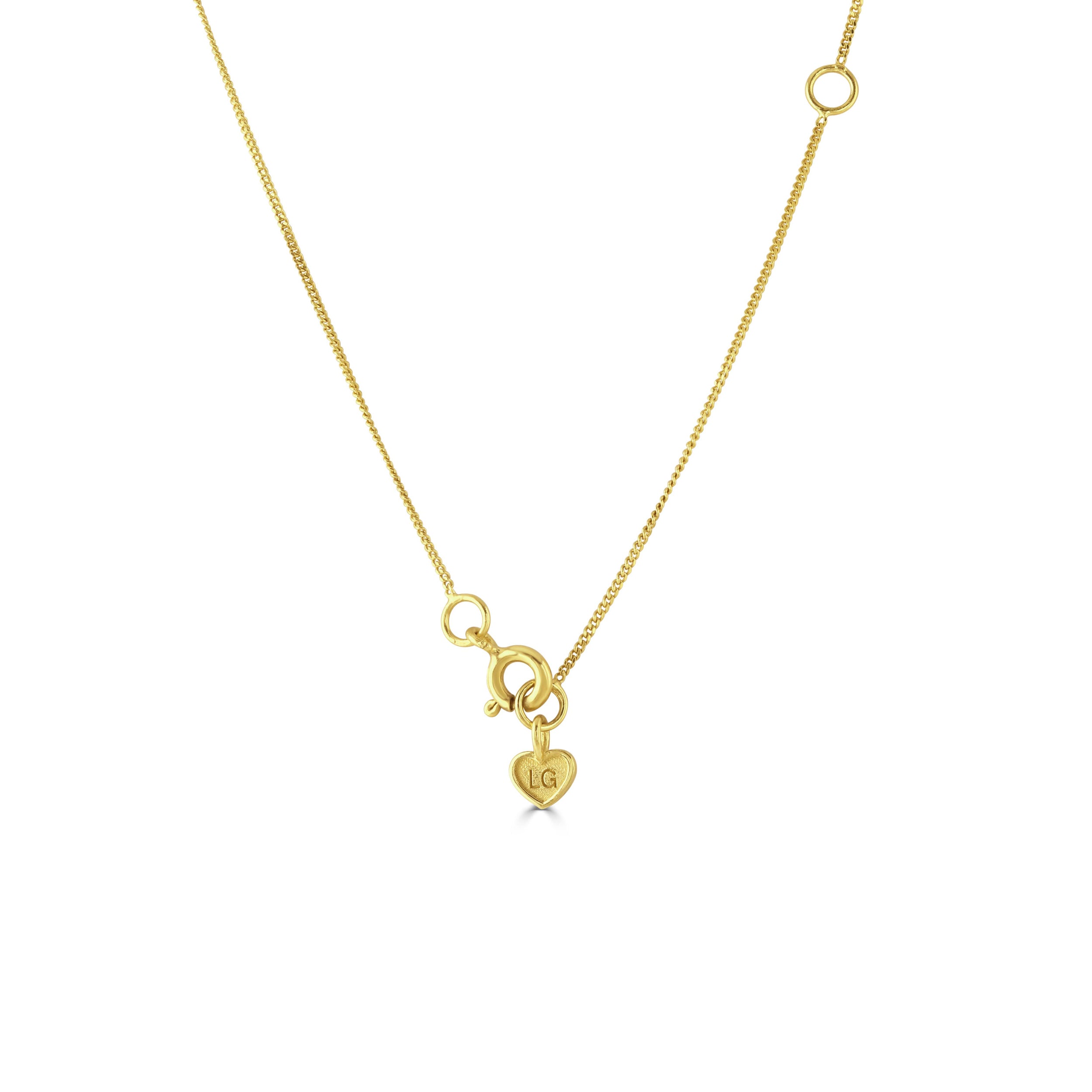 Gold Colour Pop Aqua Opal Heart Necklace