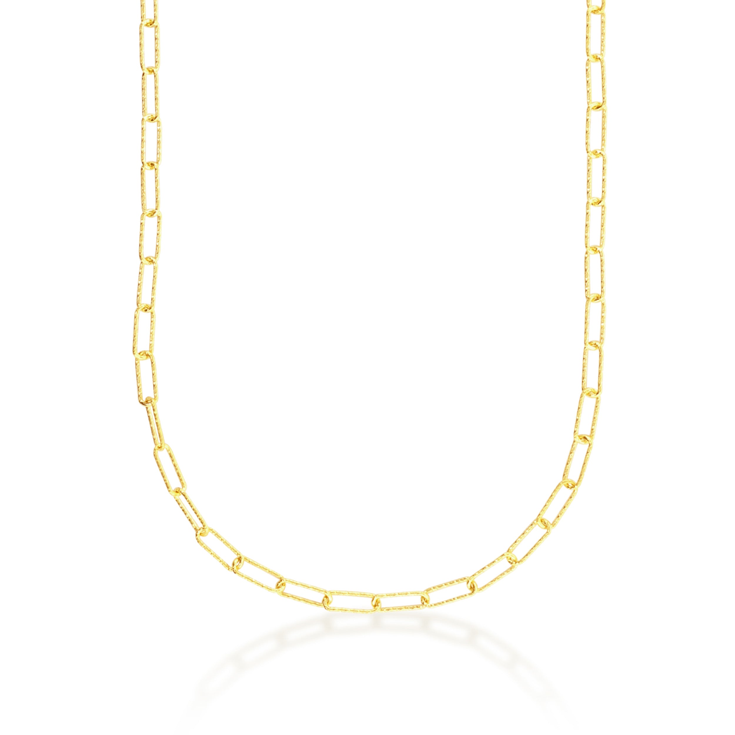 Gold Ocean Siren Link Chain Necklace