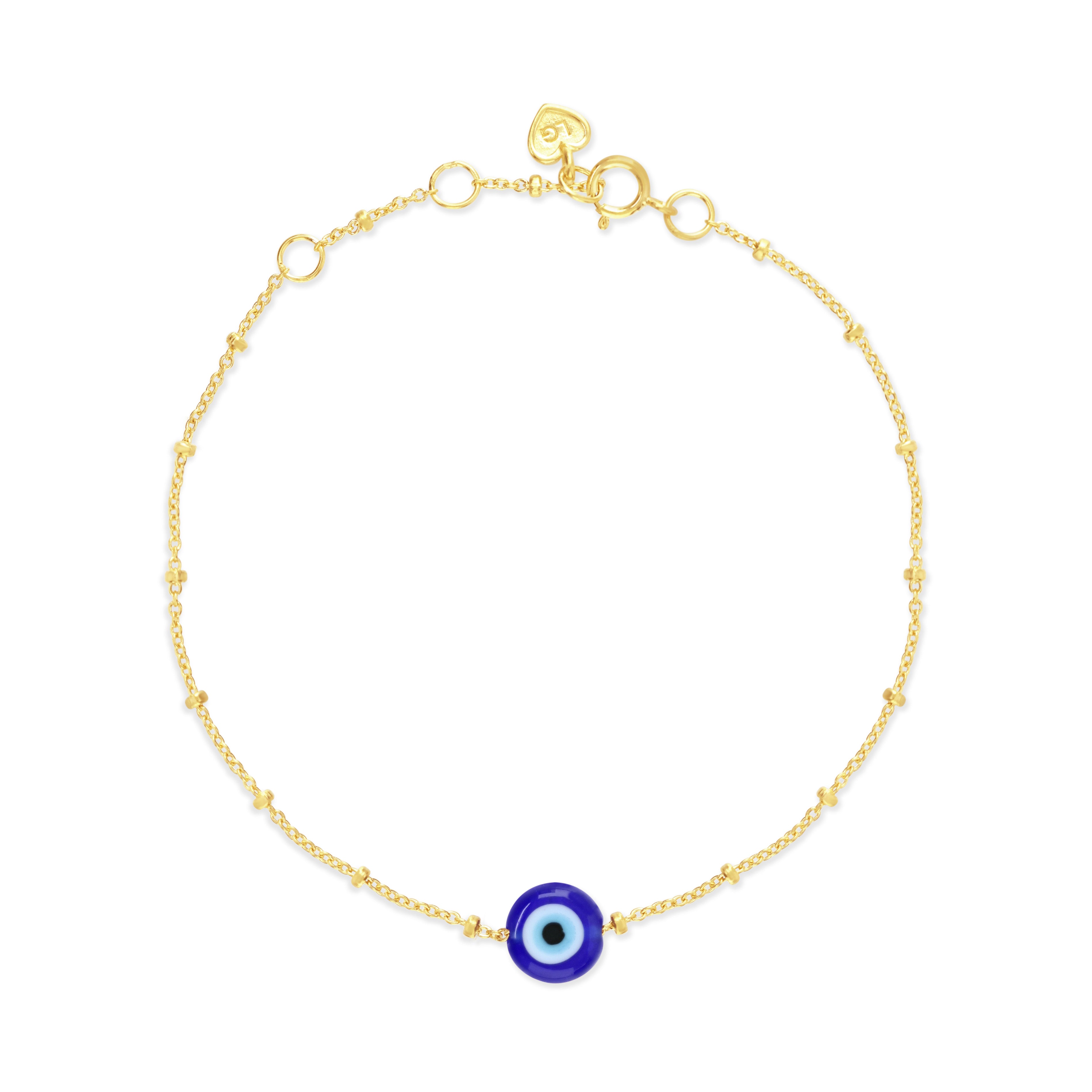 Gold Colour Pop Evil Eye Bracelet