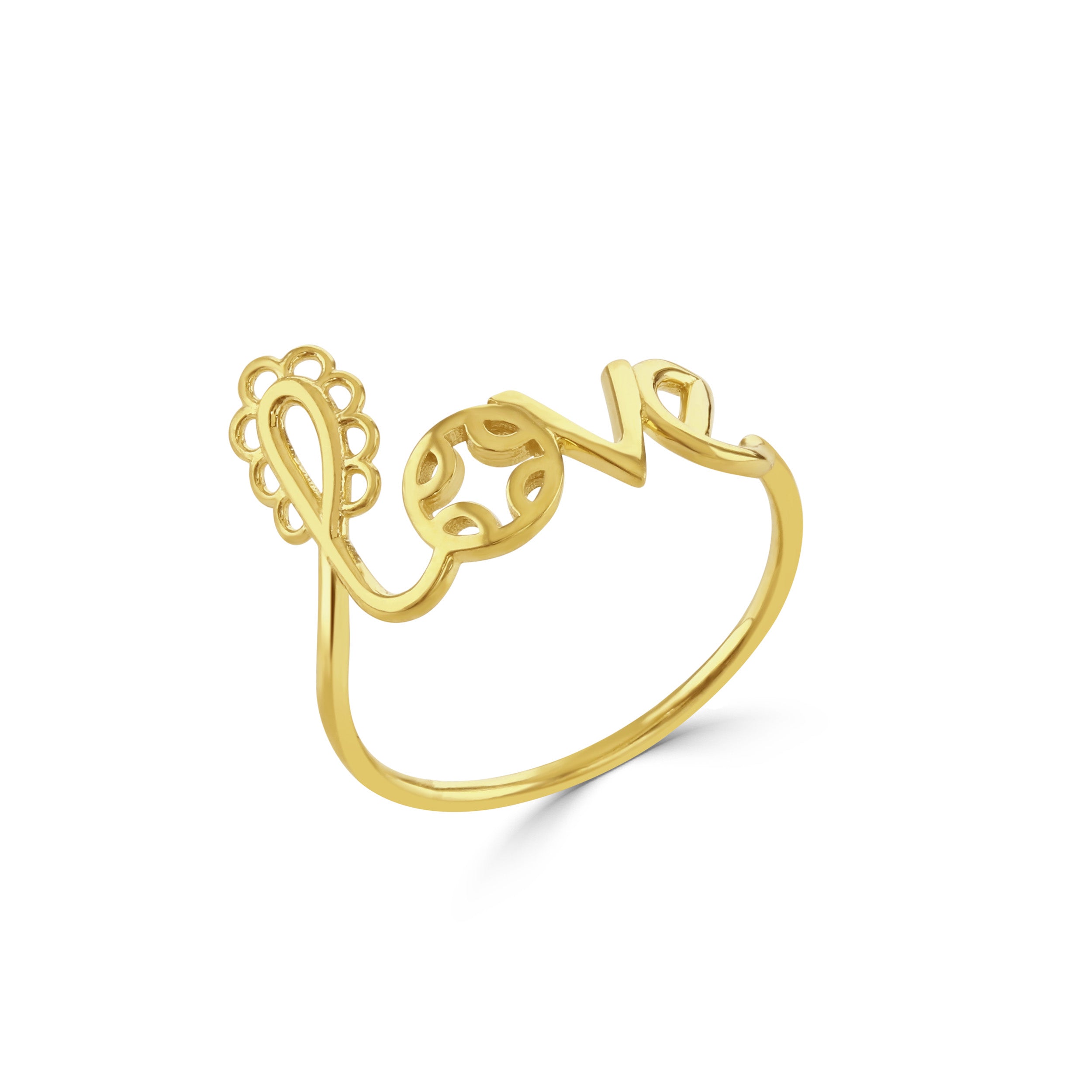 Gold Love Ring