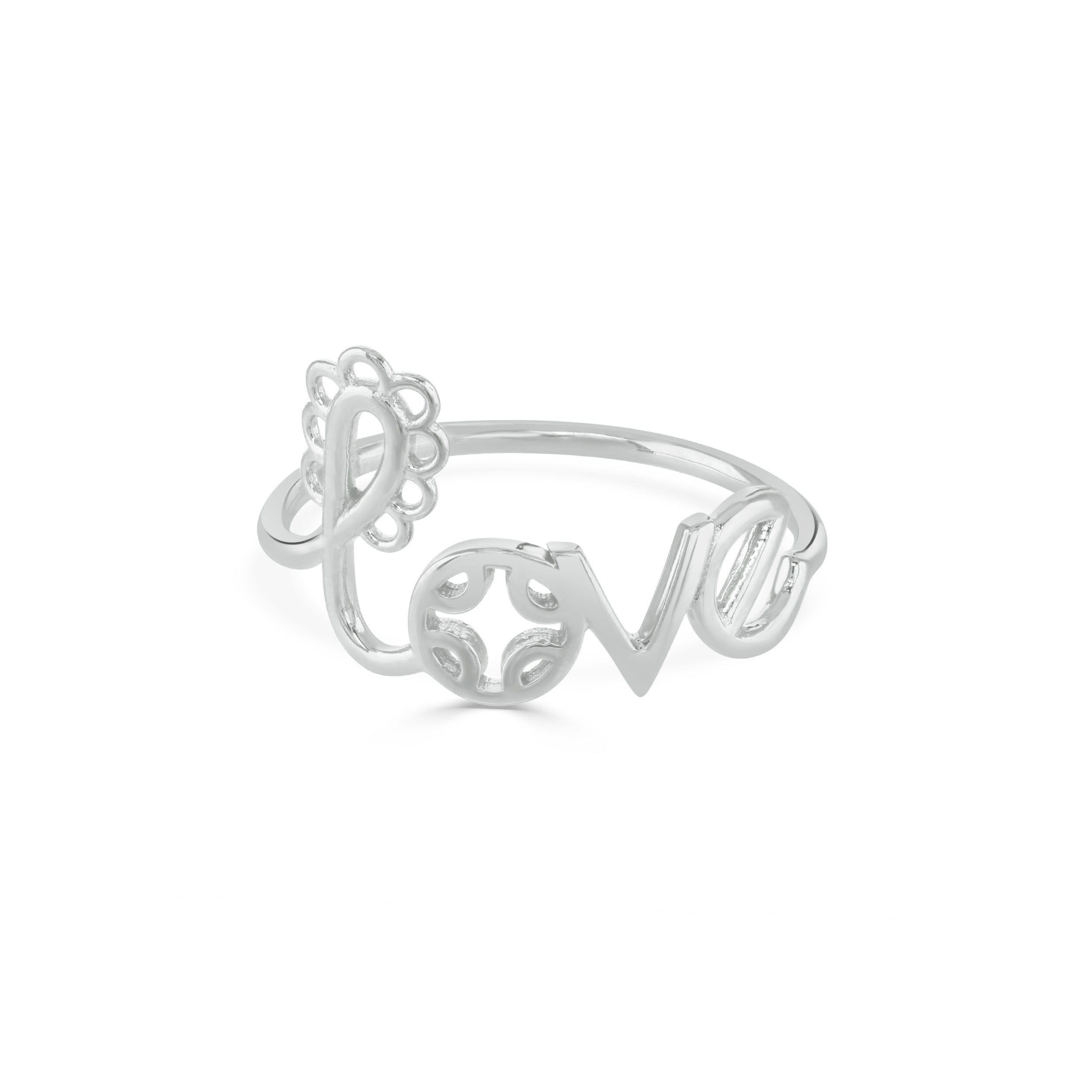 Silver Love Ring