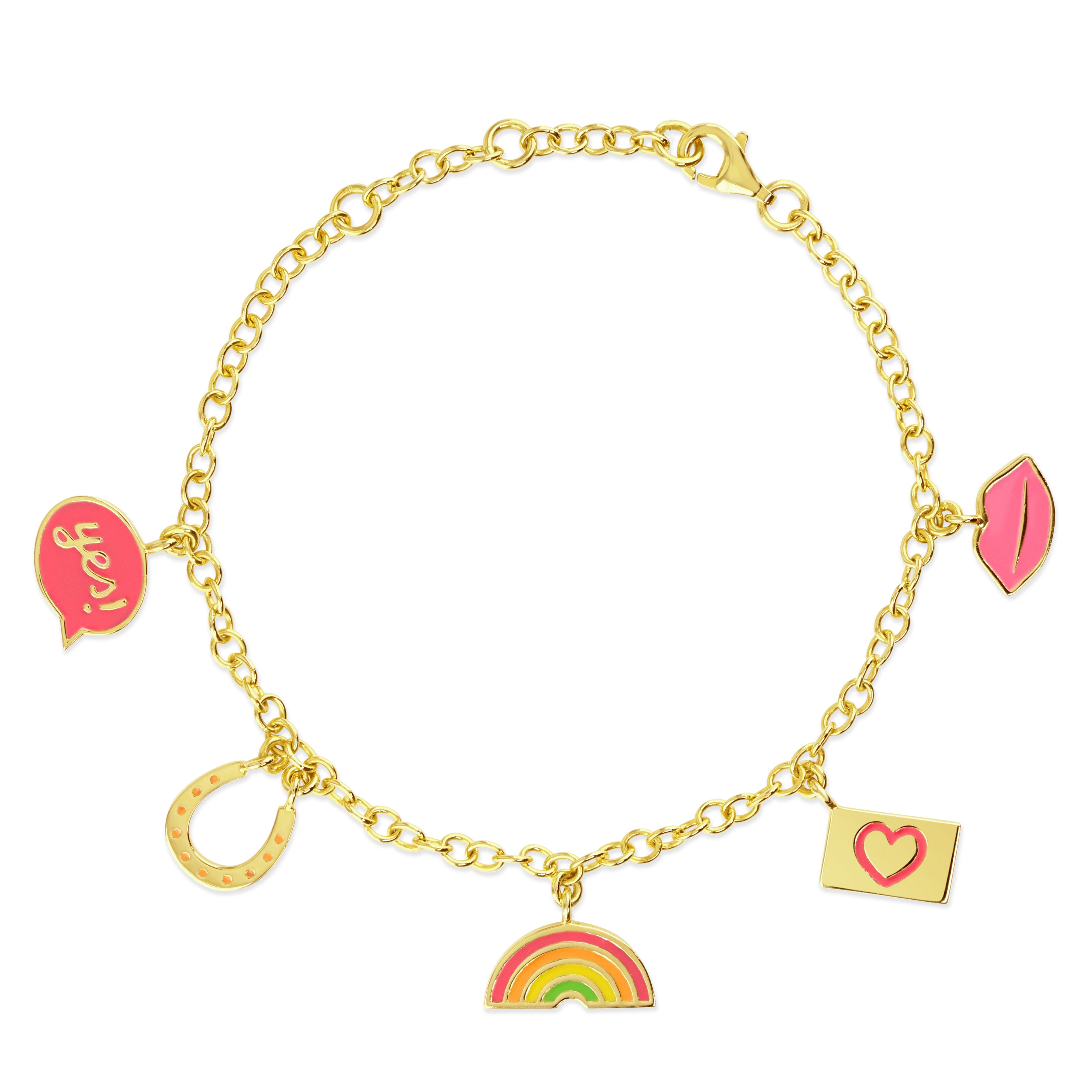 Gold Charm Bracelet