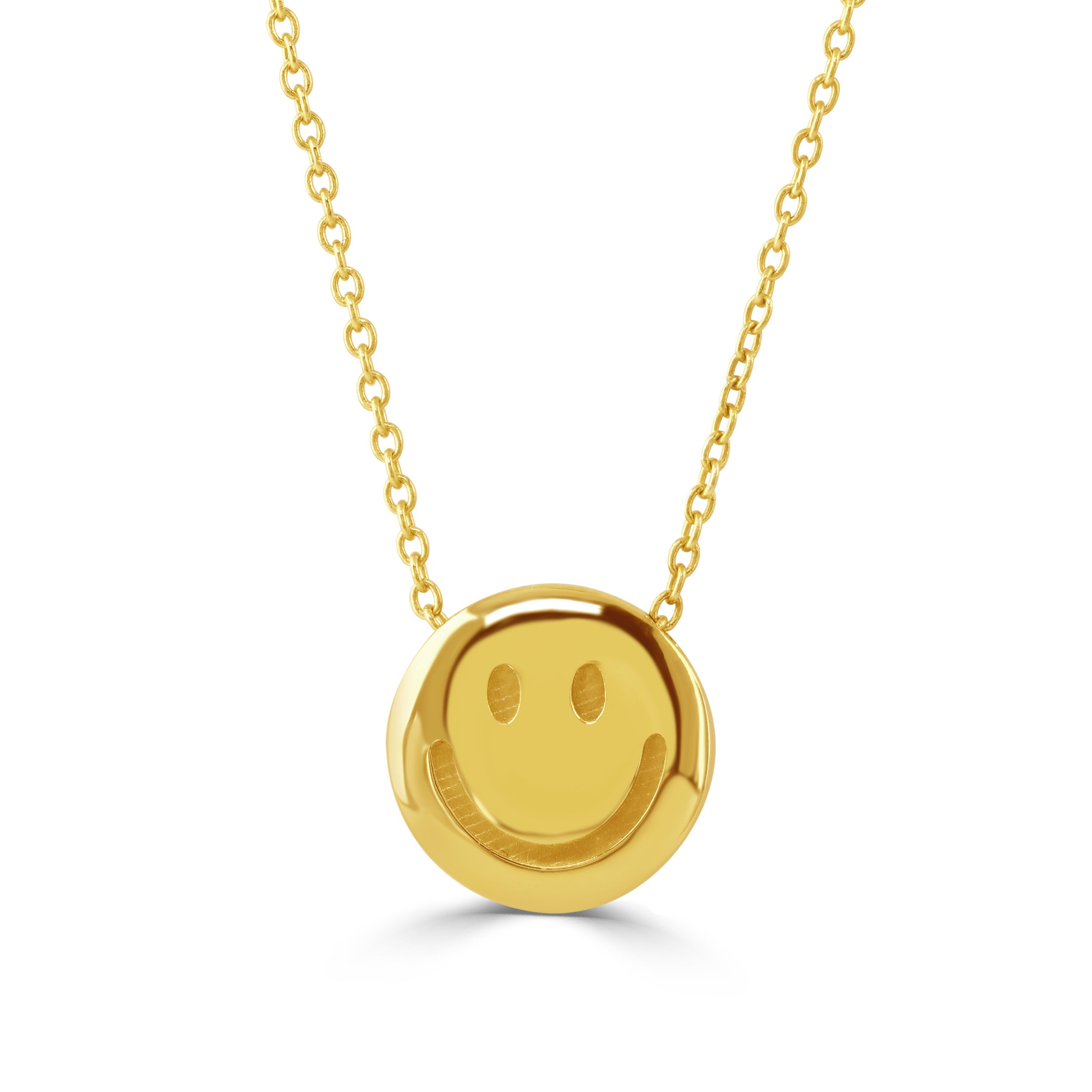 Gold Happy Face Necklace