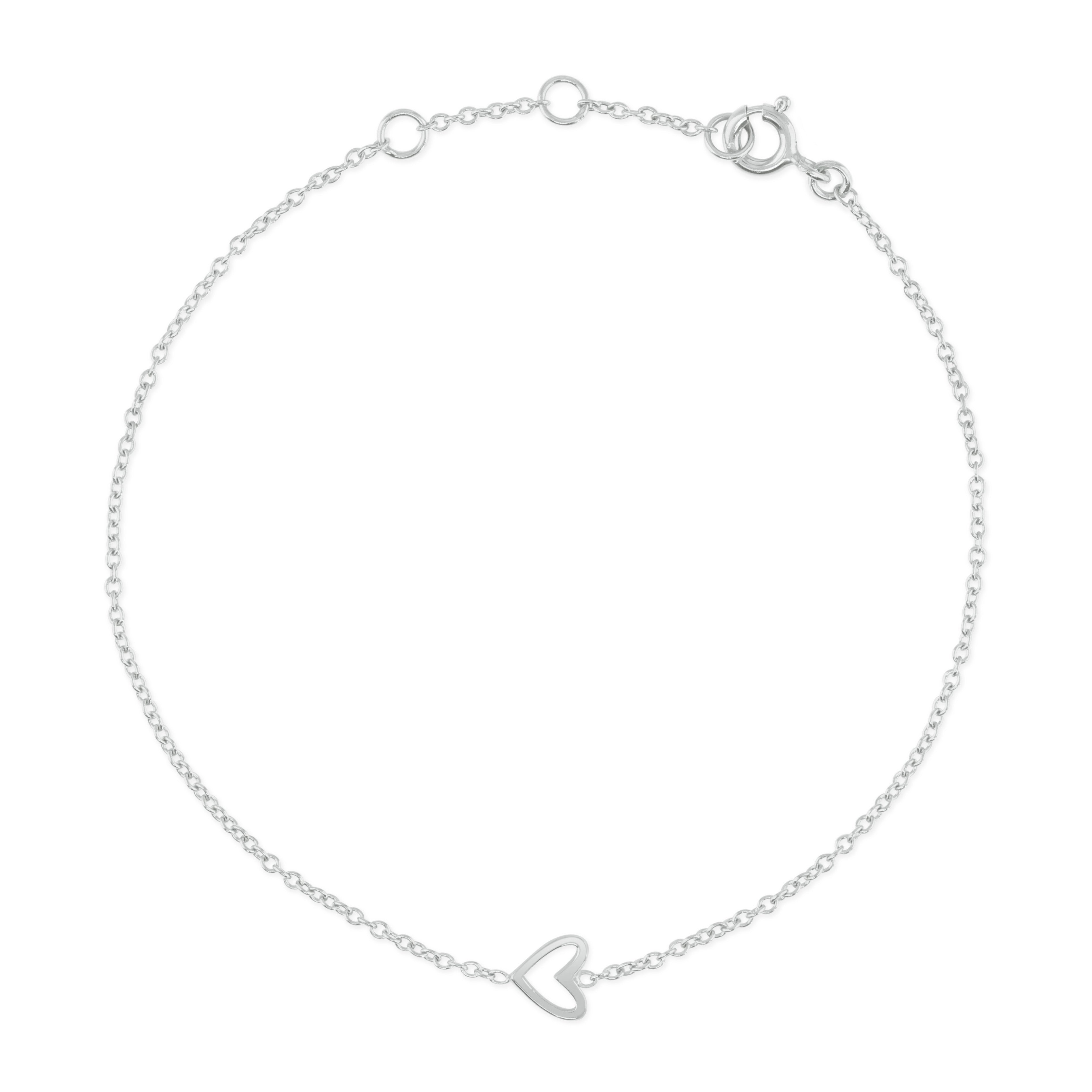 Silver Rachel Stevens Heart Bracelet