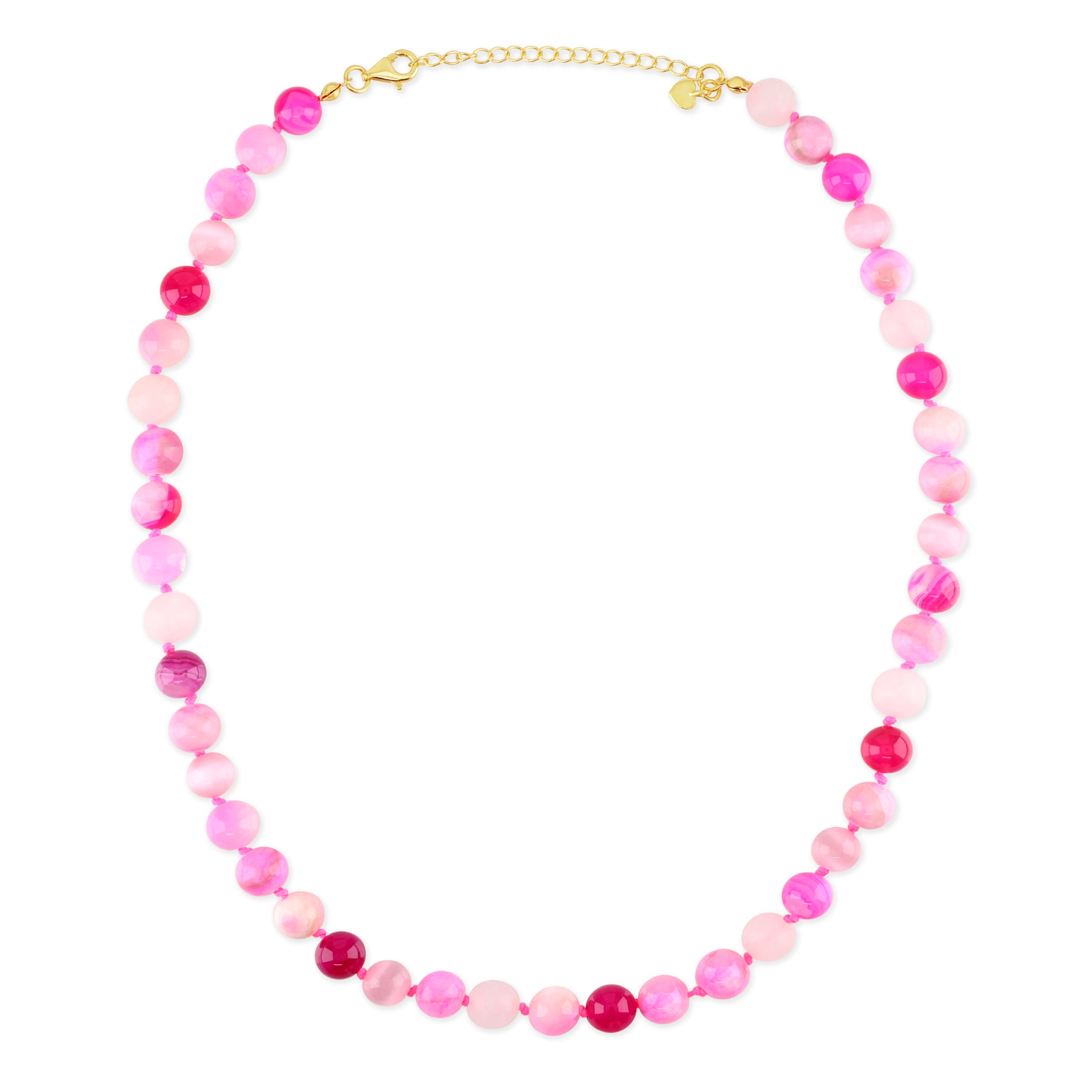 LOTM x LG Pink Beaded Necklace