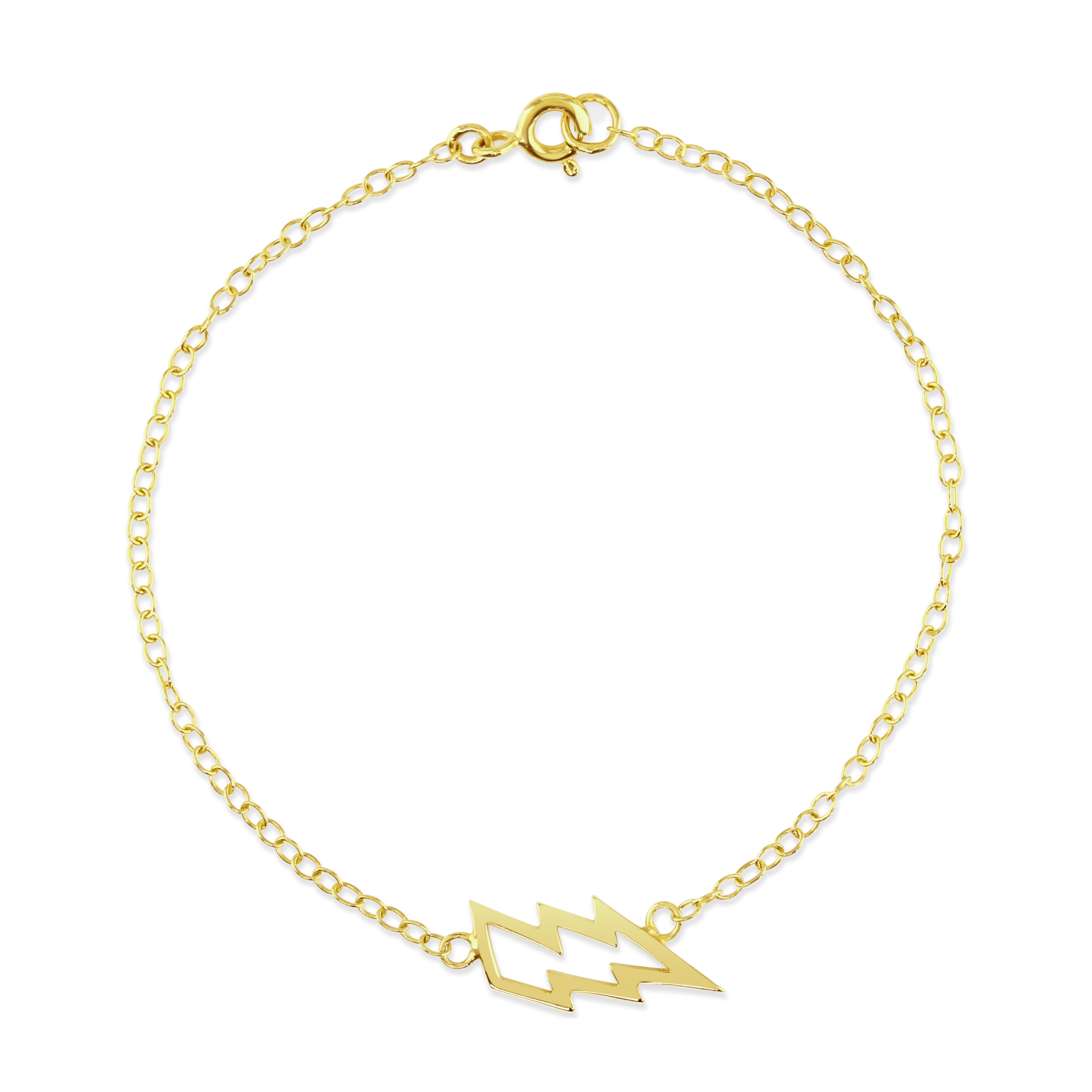 Gold Lightning Bracelet