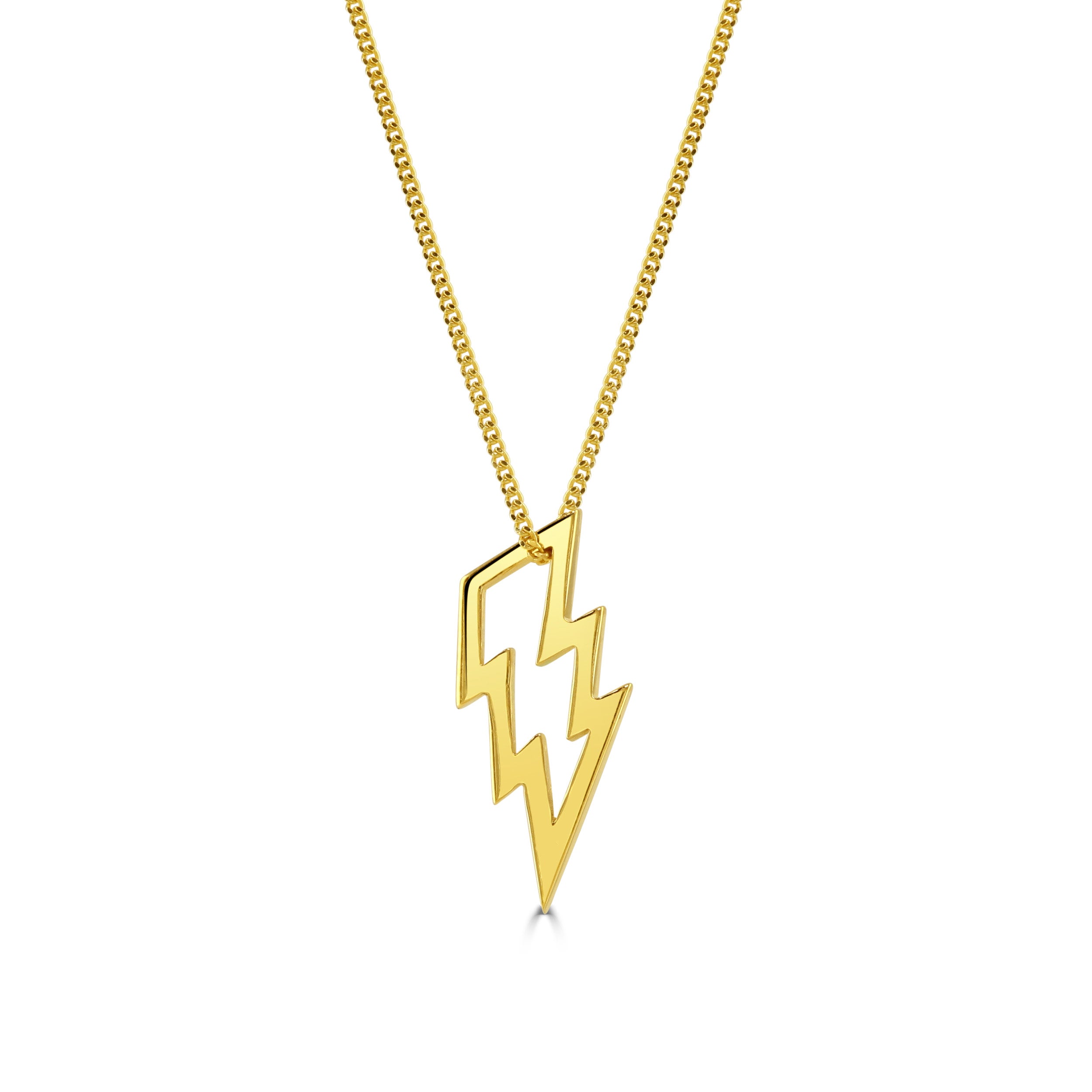 Gold Lightning Necklace