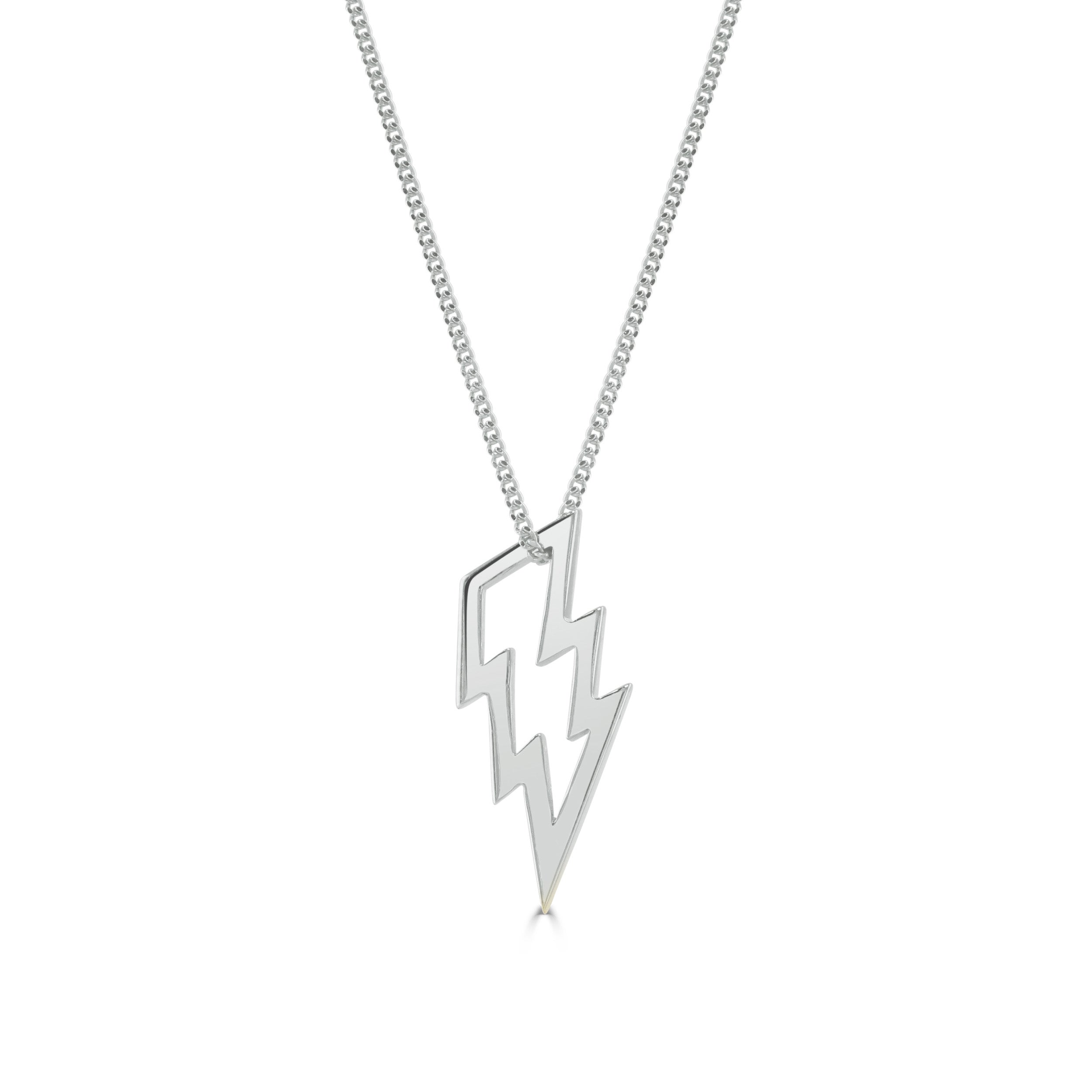 Silver Lightning Necklace