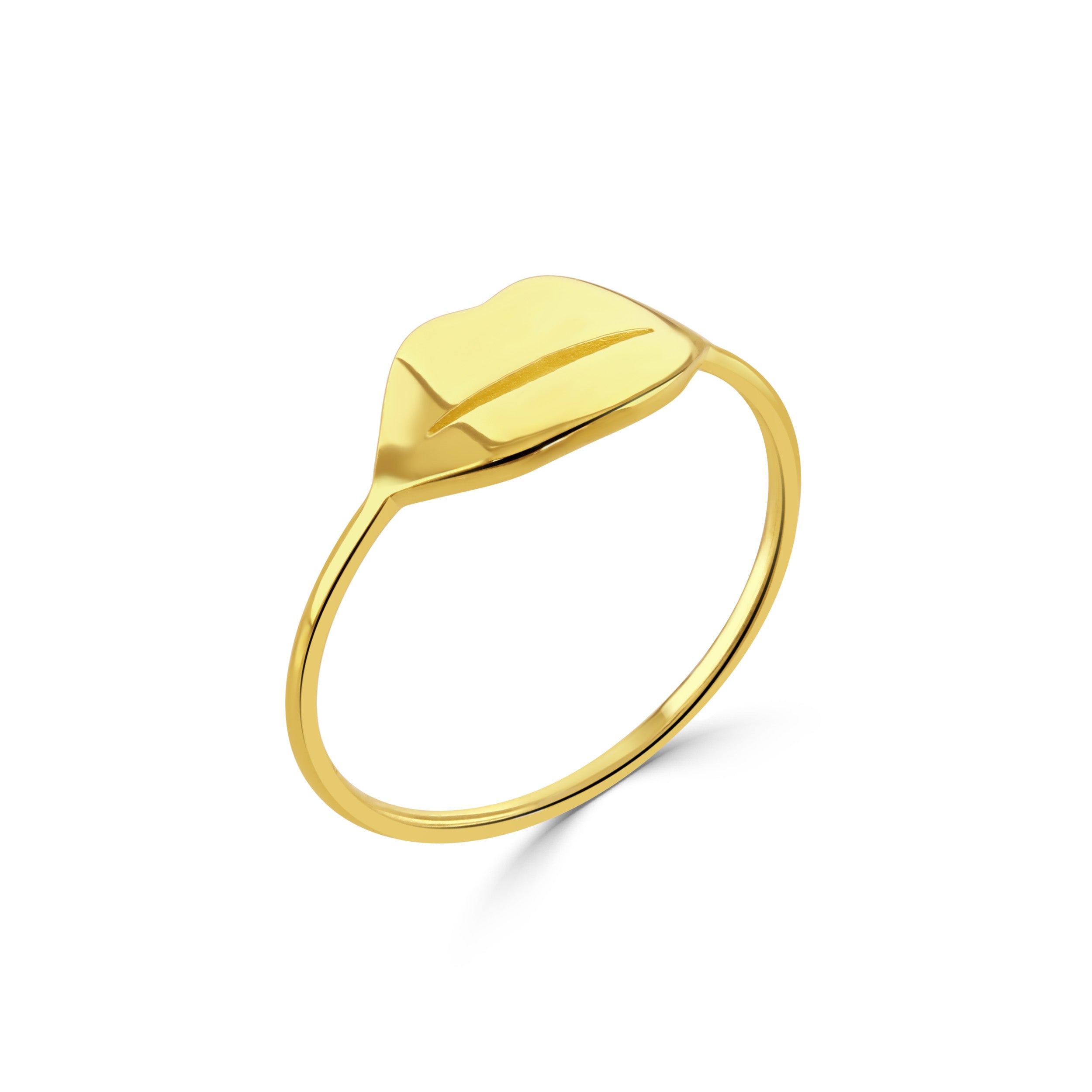 Gold Lips Ring