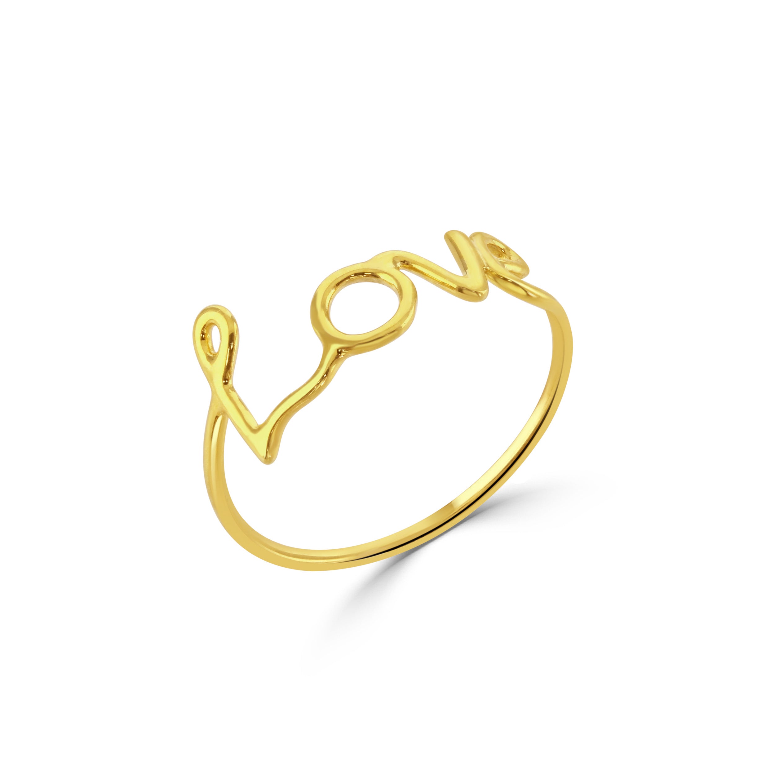 Gold Love Ring