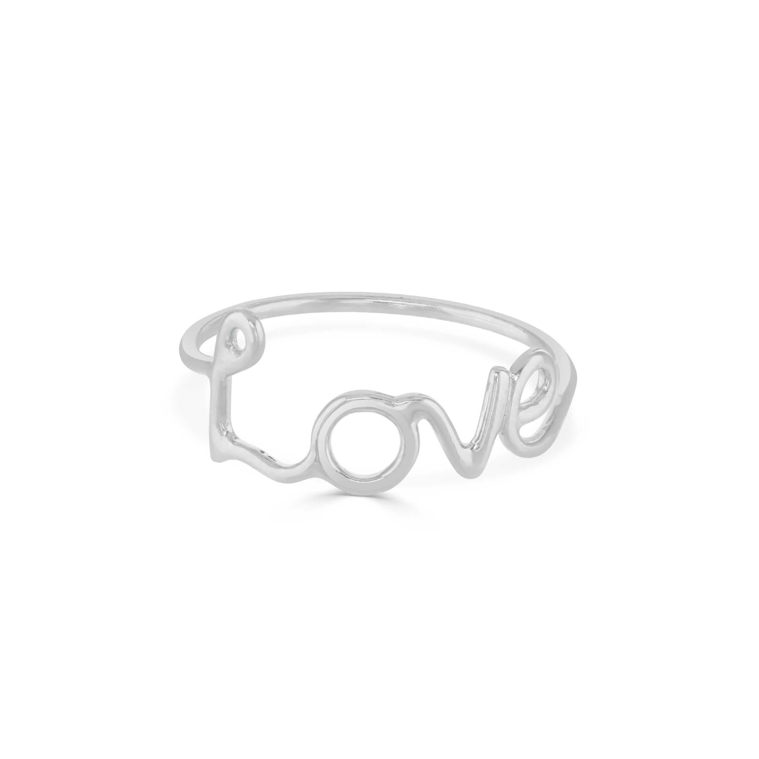 Silver Love Ring