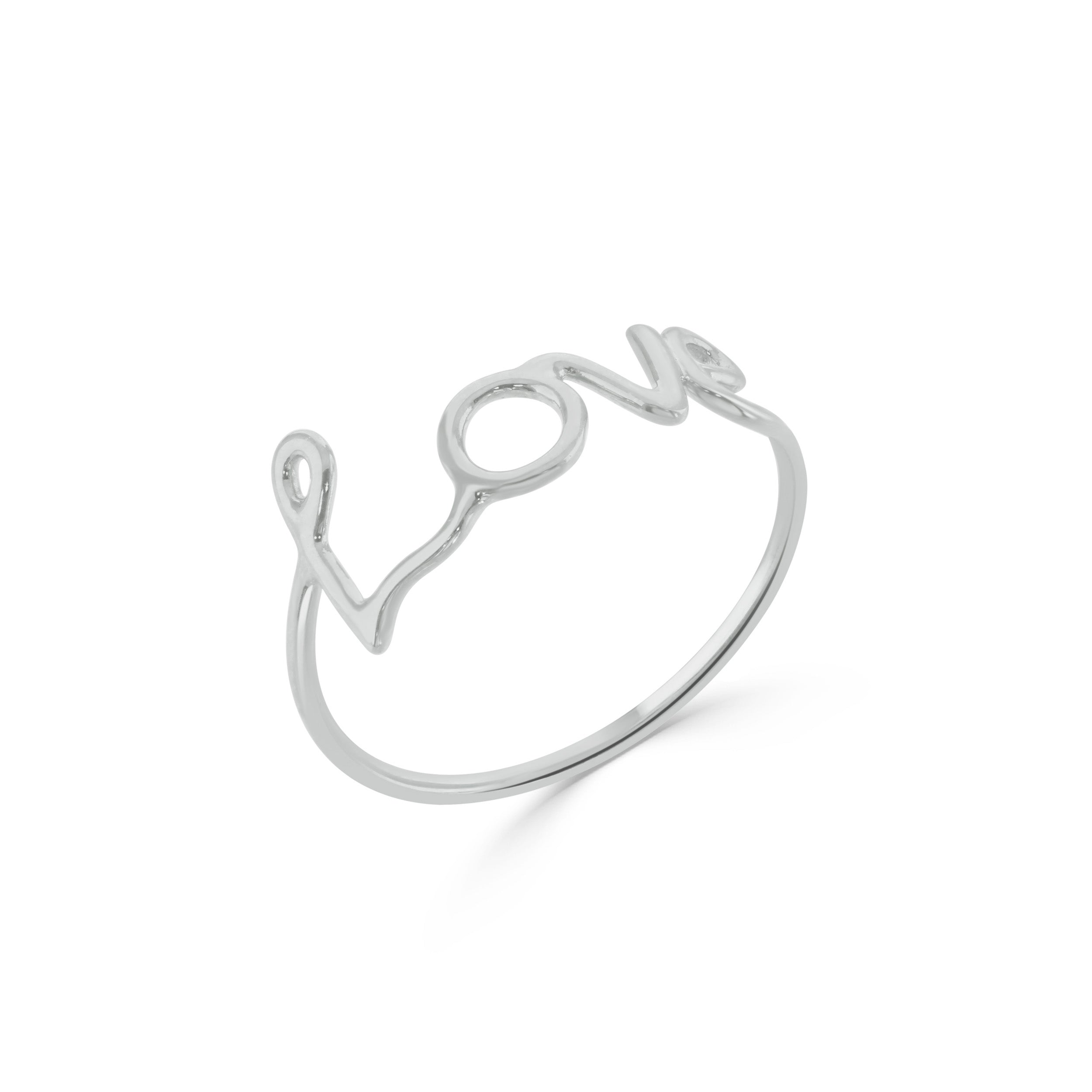 Silver Love Ring