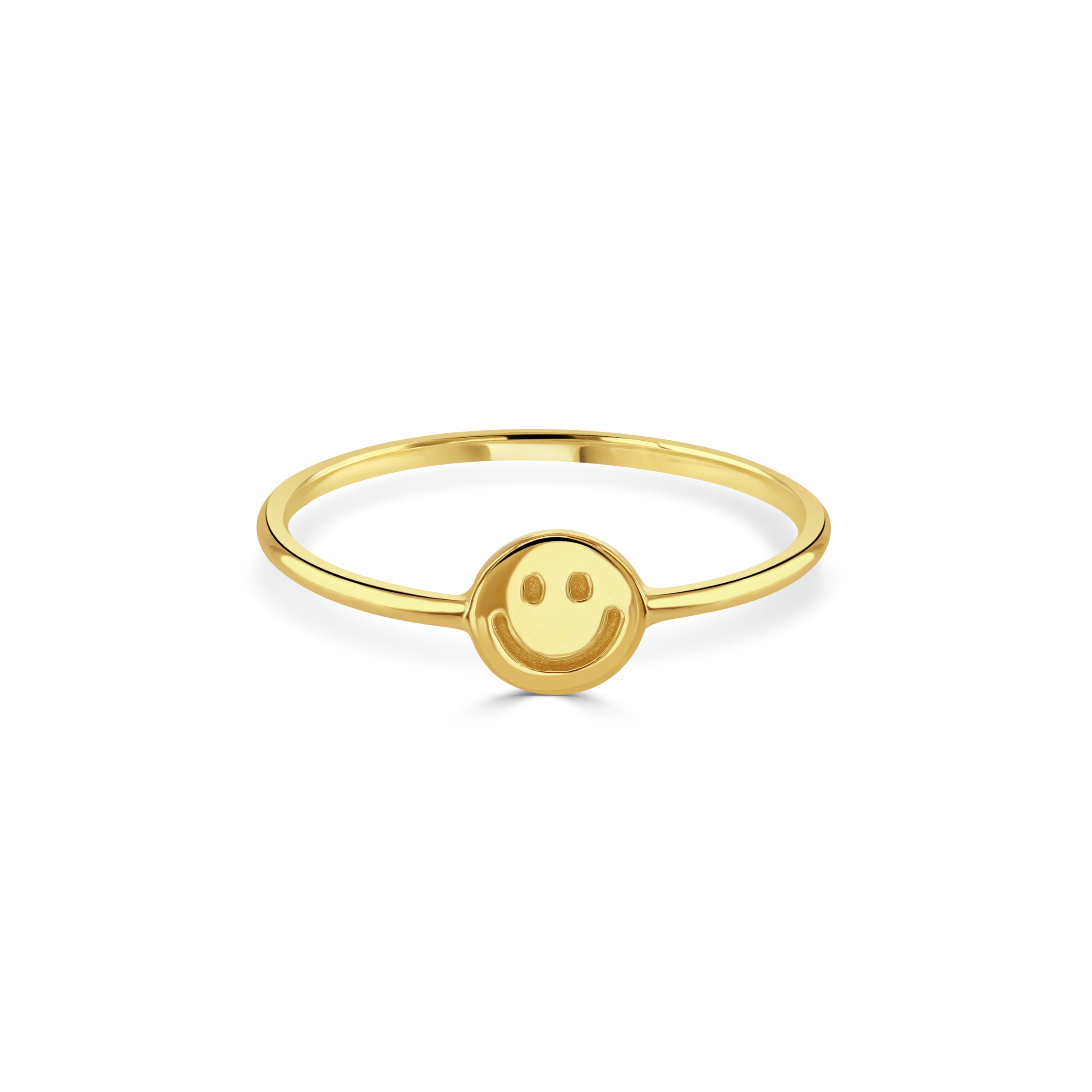 Gold Happy Face Ring