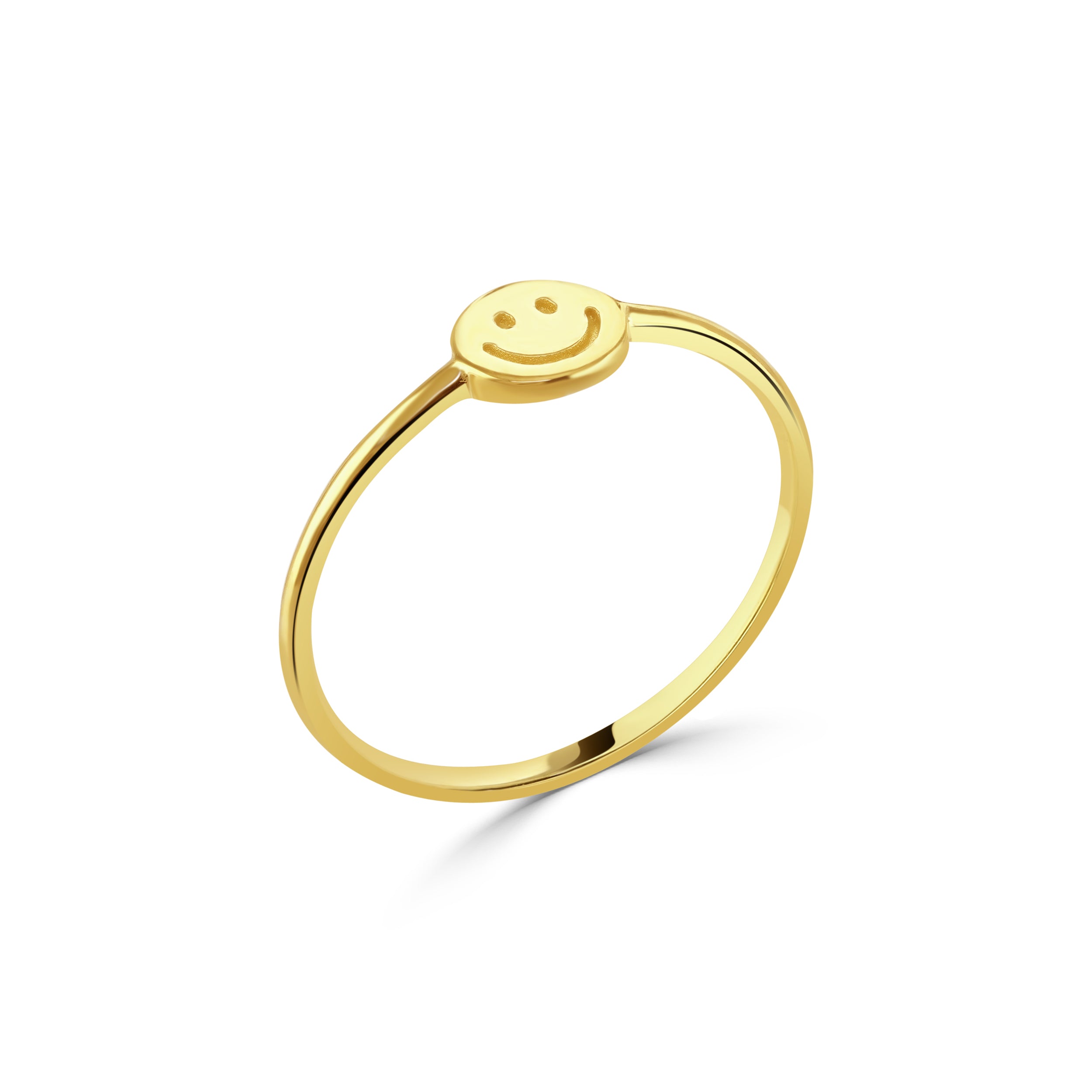 Gold Happy Face Ring