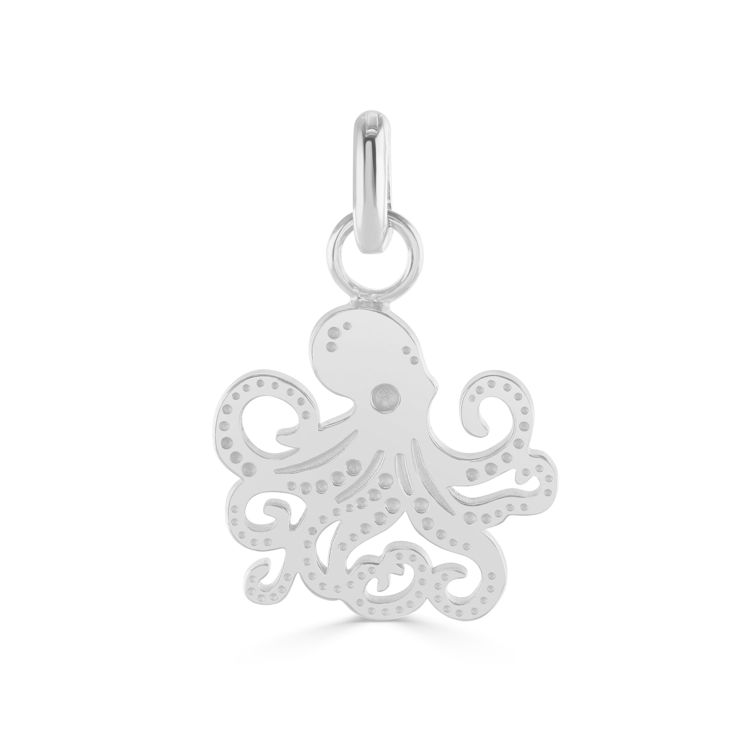 Silver Ocean Octopus Charm