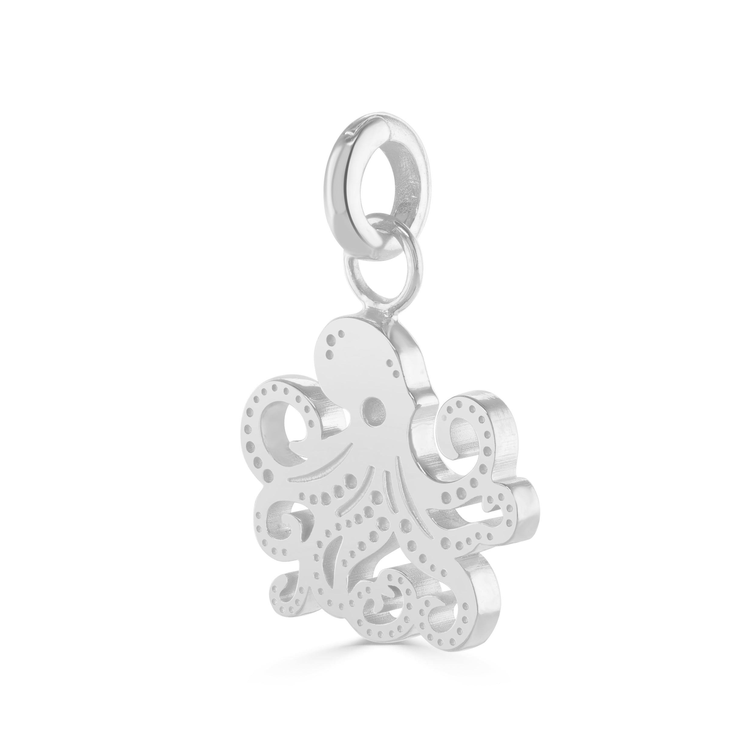 Silver Ocean Octopus Charm