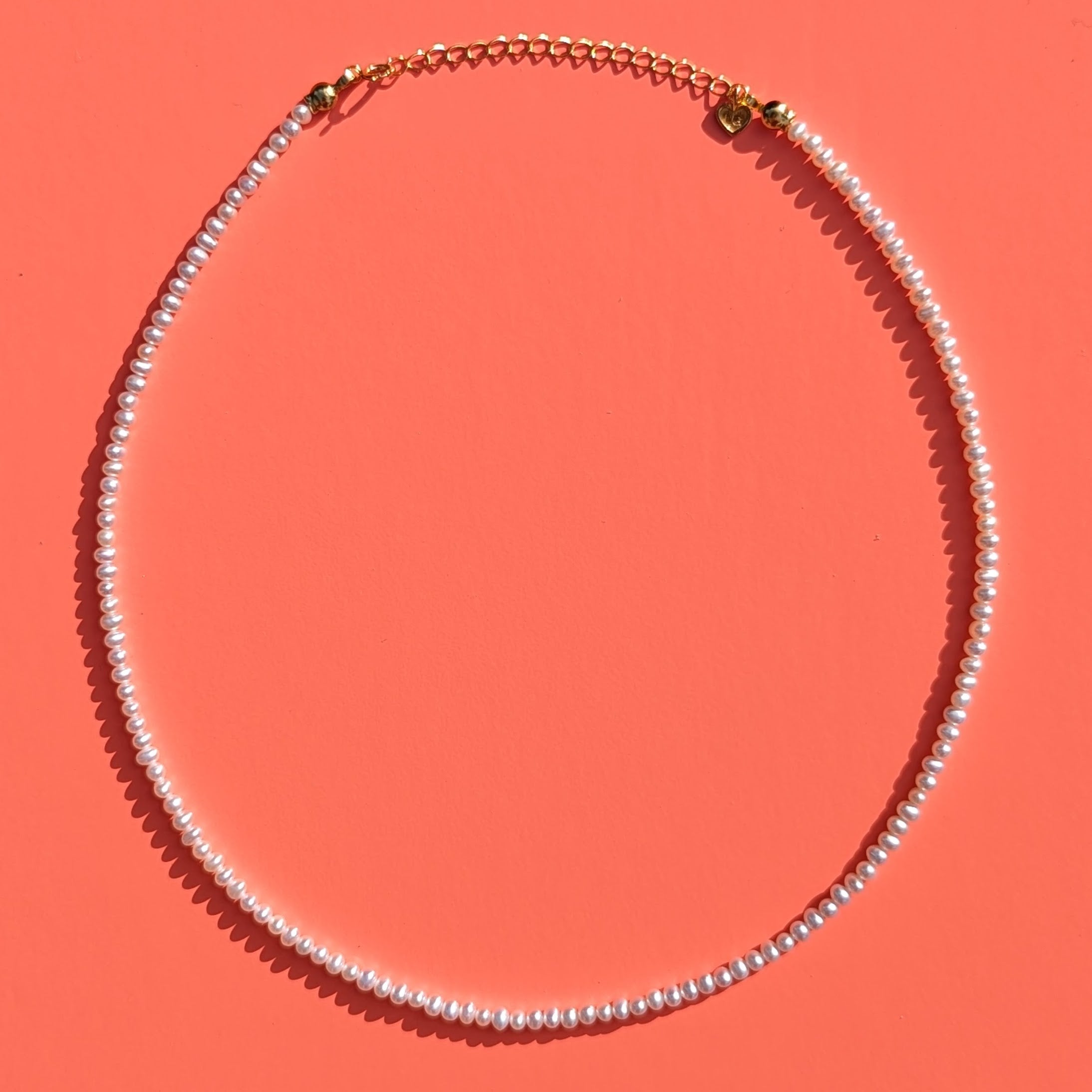 tiny pearl necklace