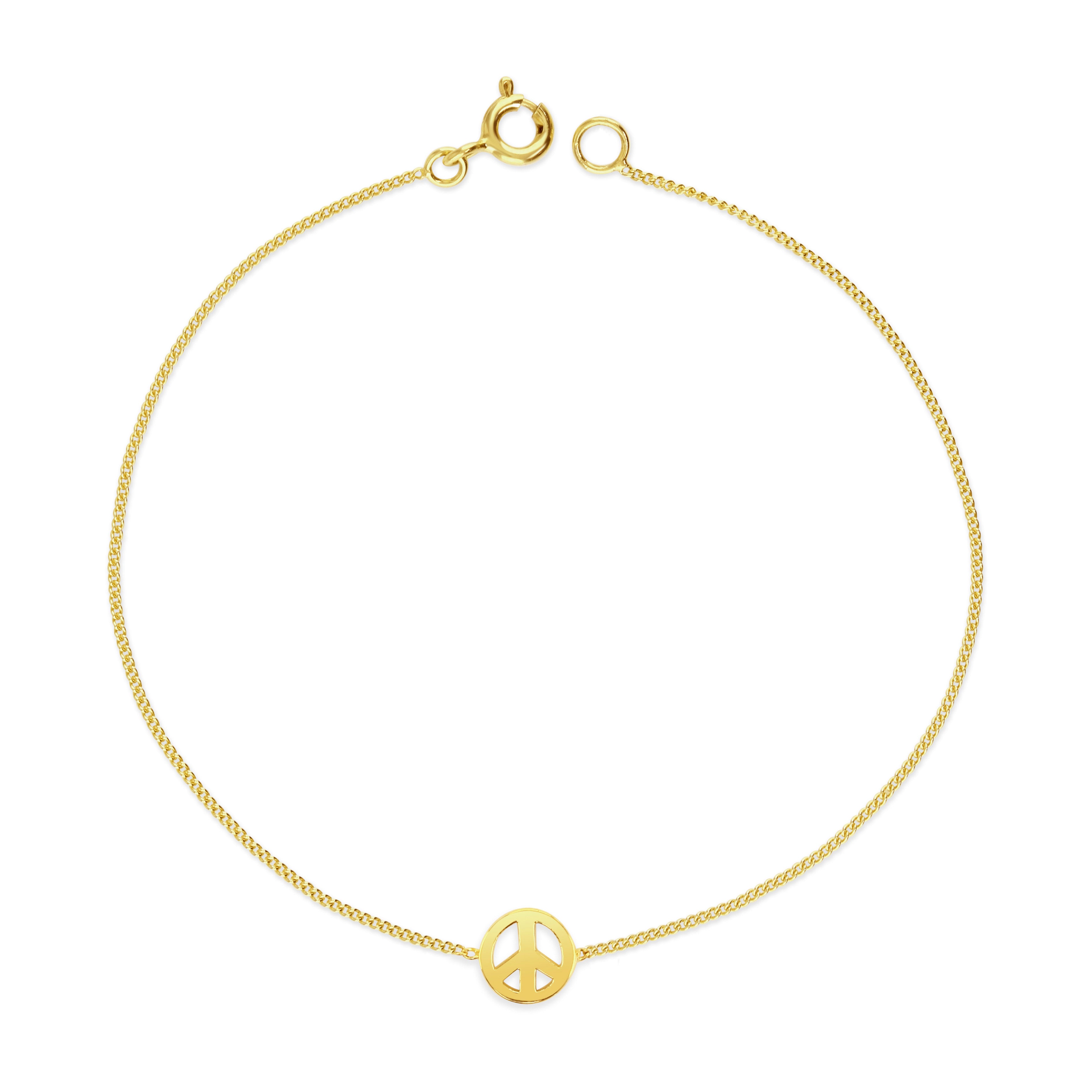 Gold Peace Bracelet