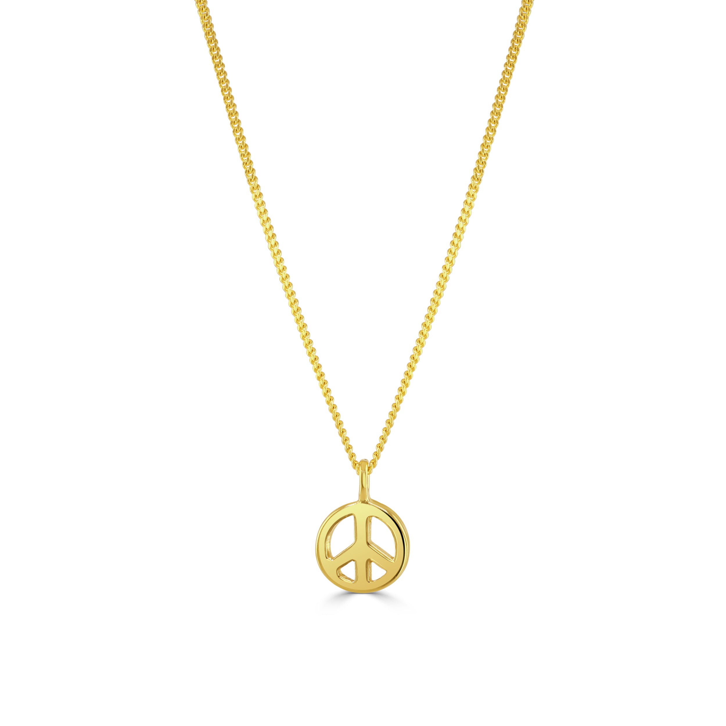 Gold Peace Necklace