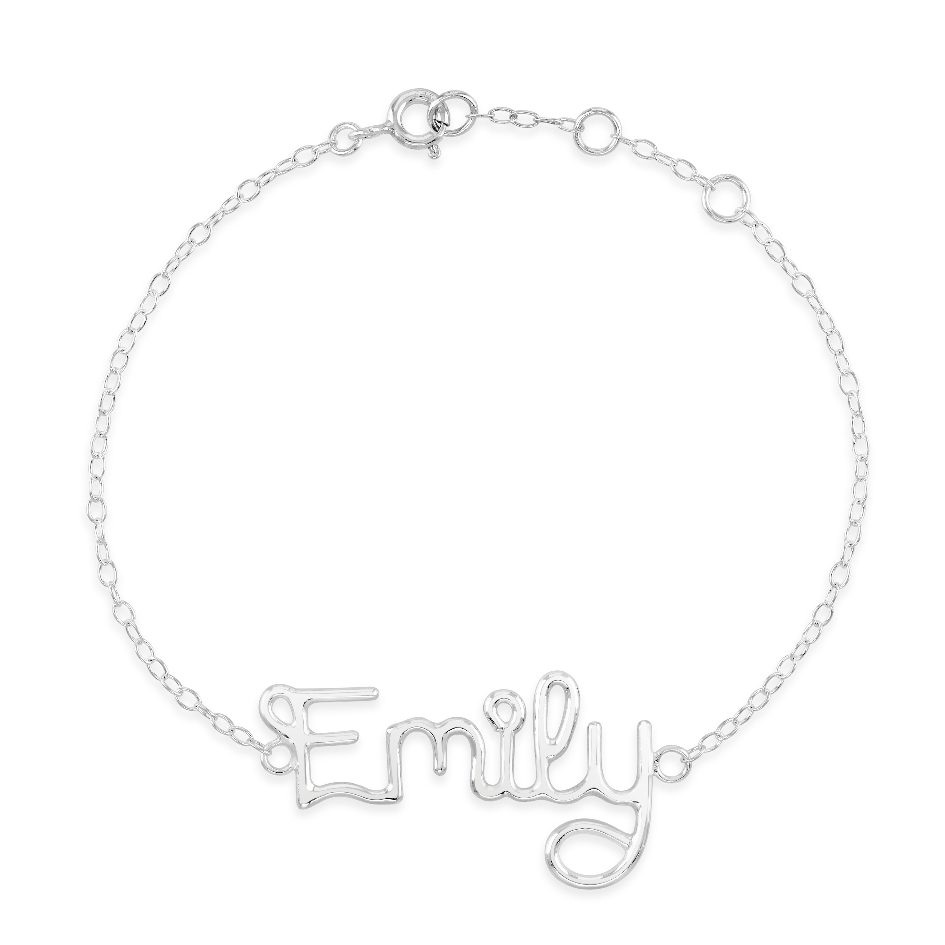 Silver Personalised Bracelet