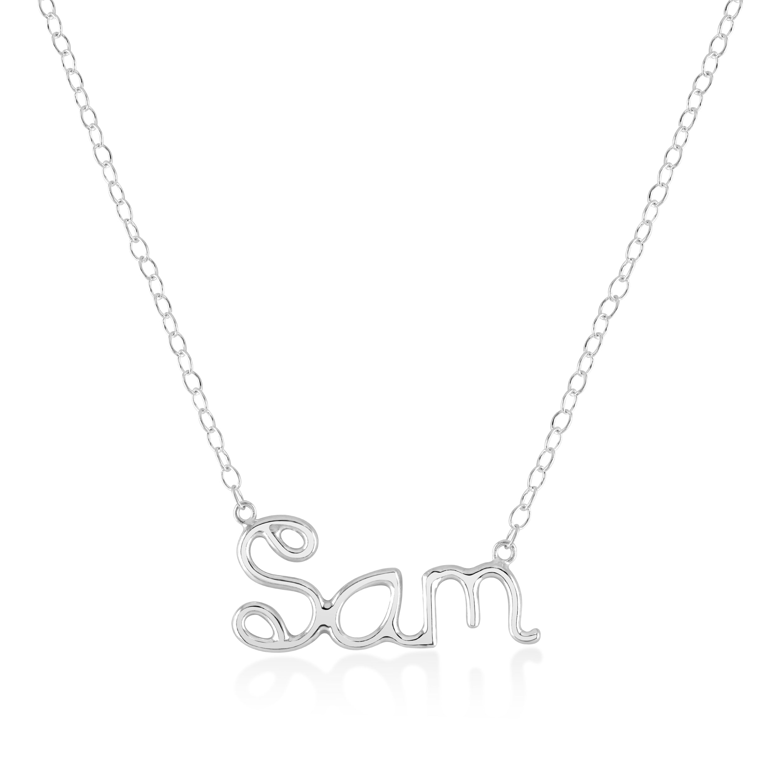 Silver Personalised Necklace