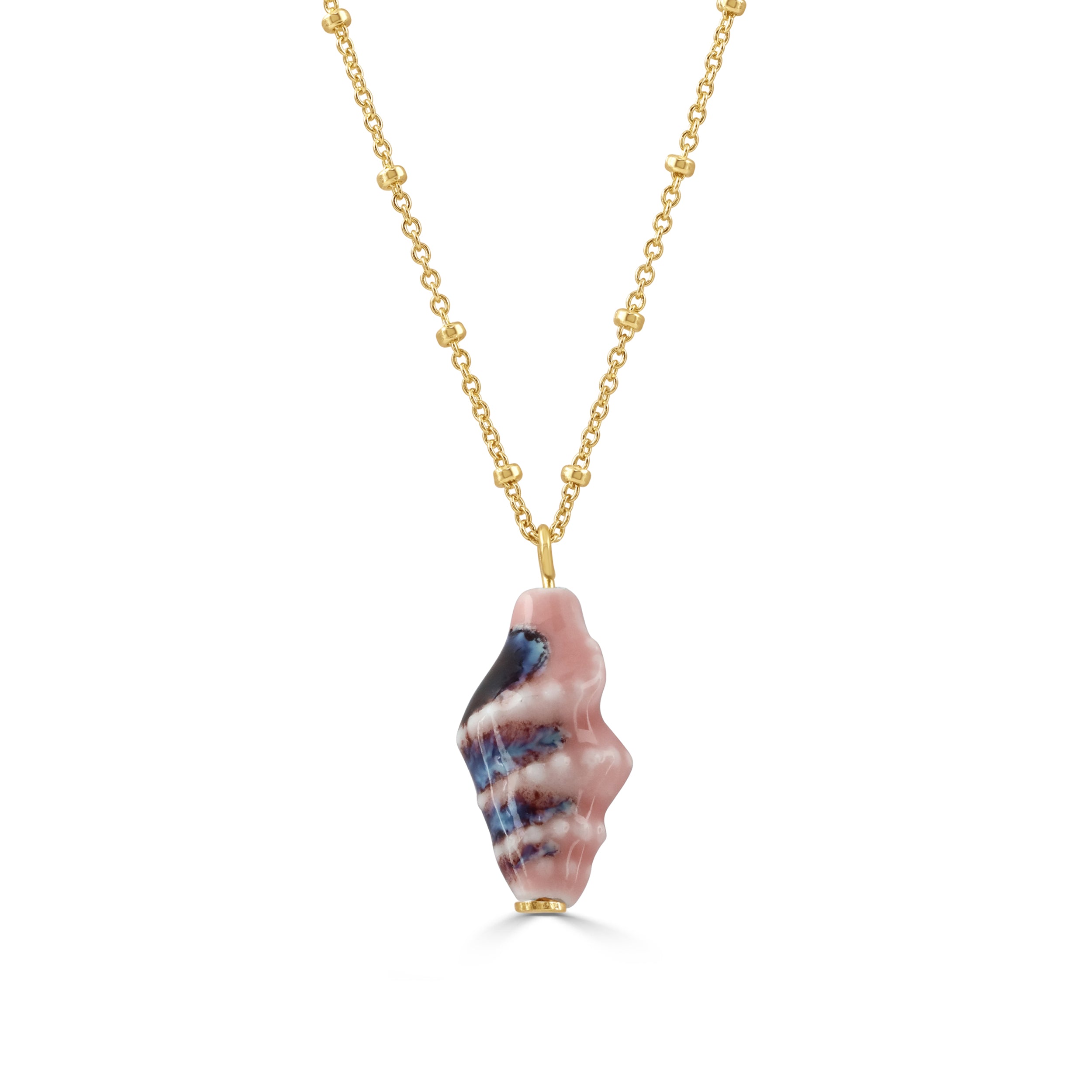 Pink shell necklace