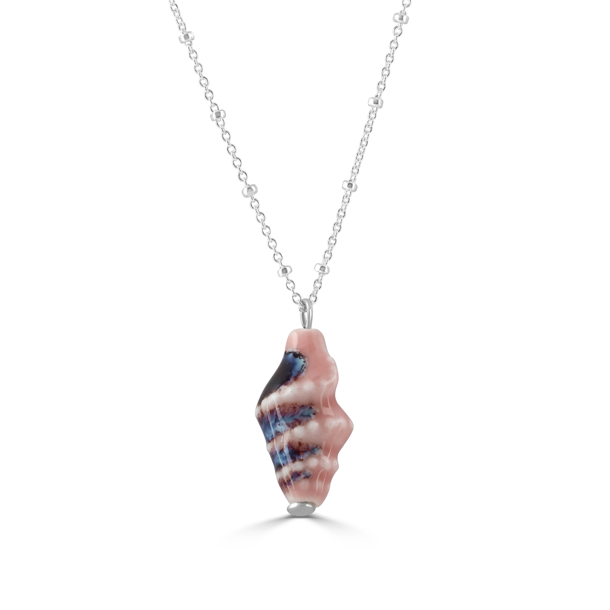 pink shell necklace