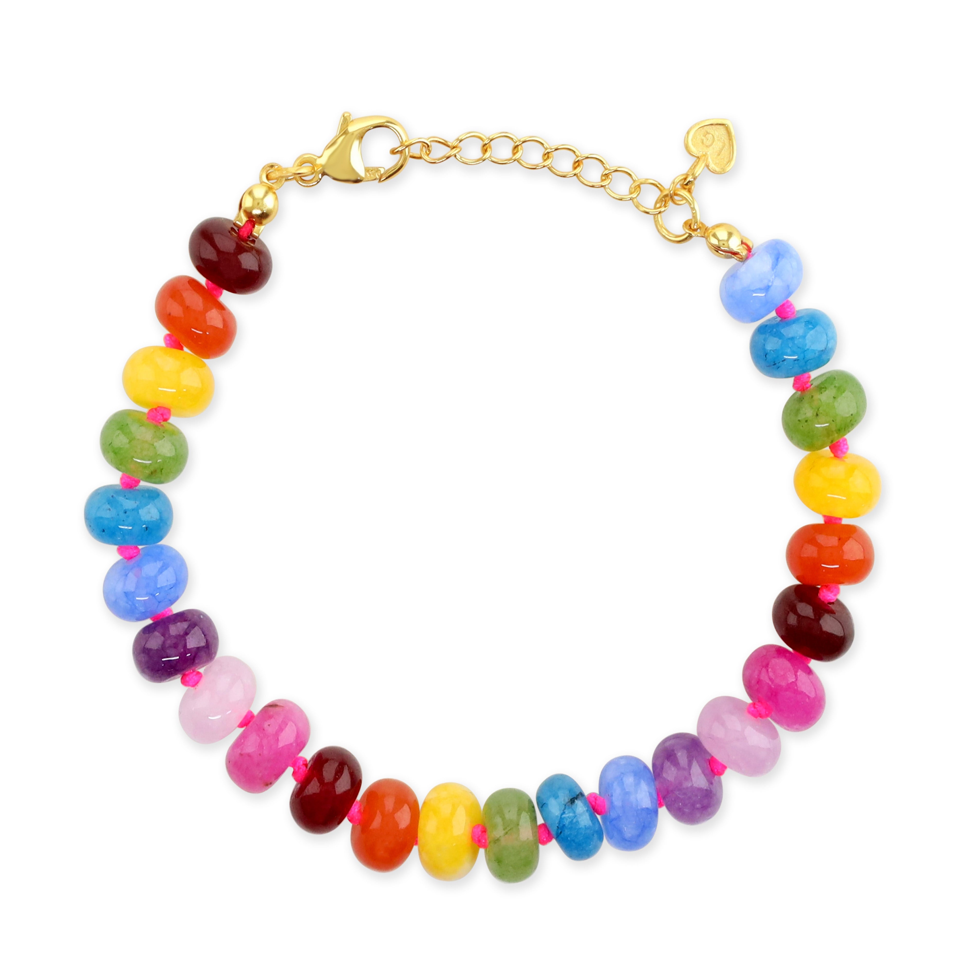 Colour Pop Rainbow Beaded Bracelet