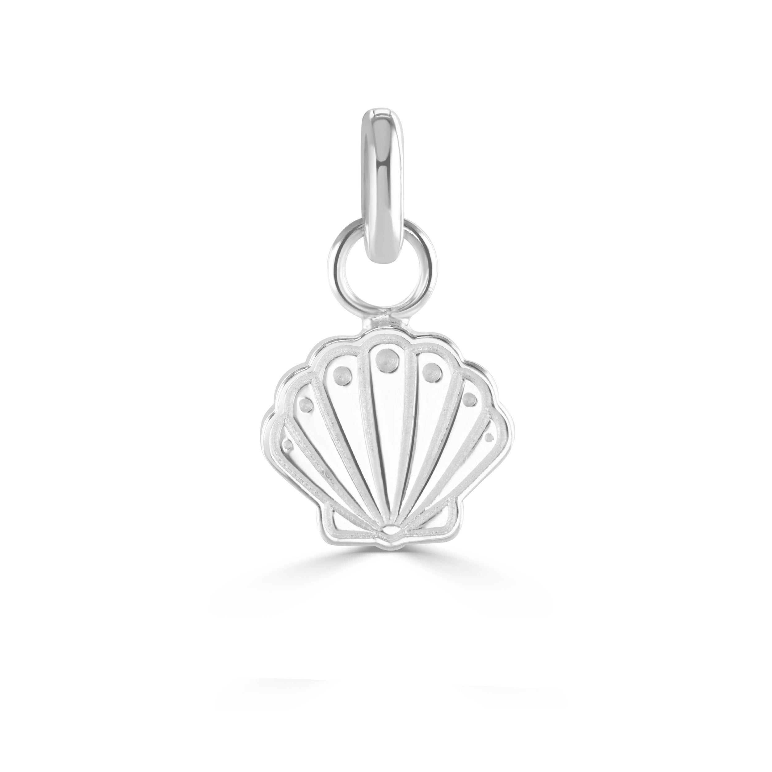 Silver Ocean Seashell Charm