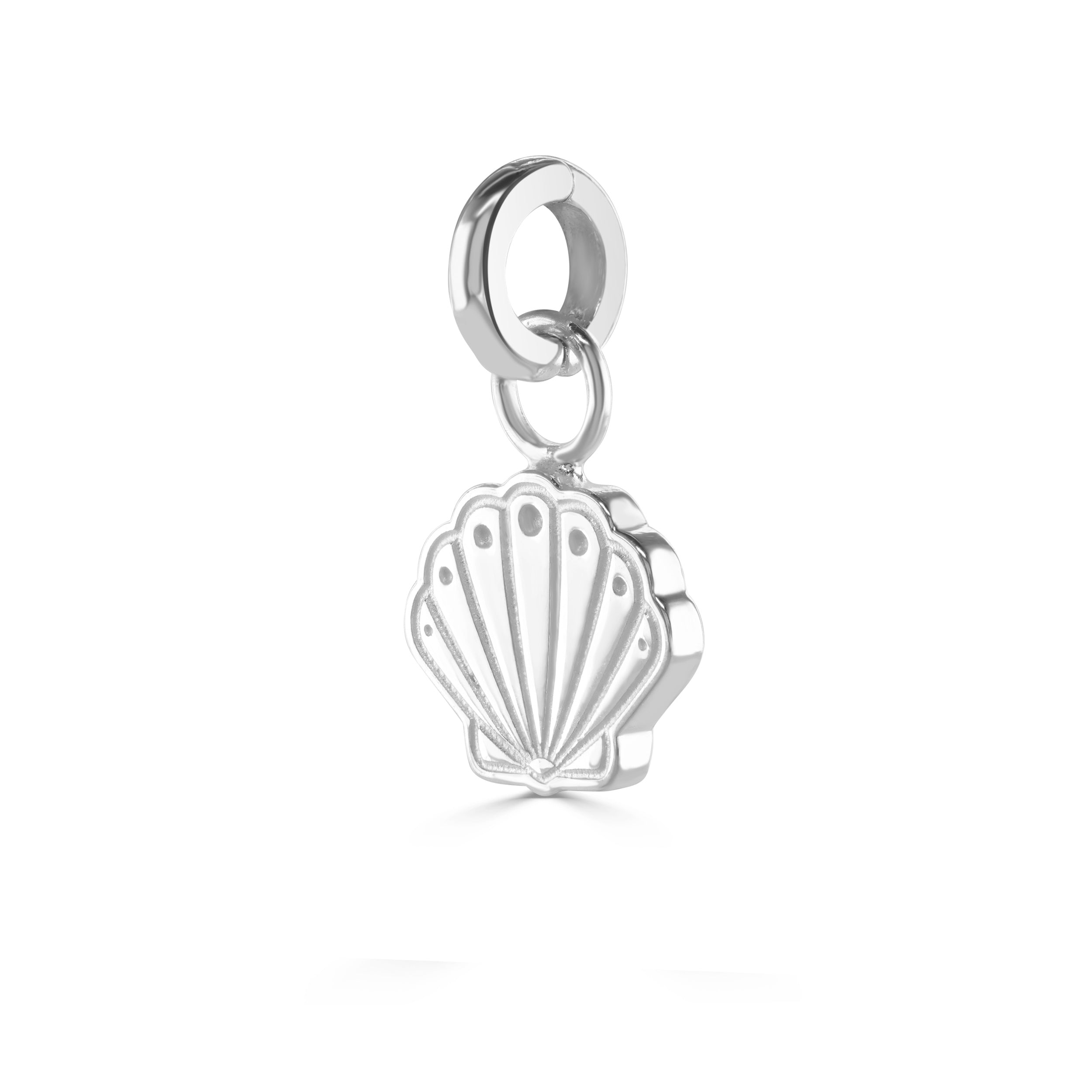 Silver Ocean Seashell Charm