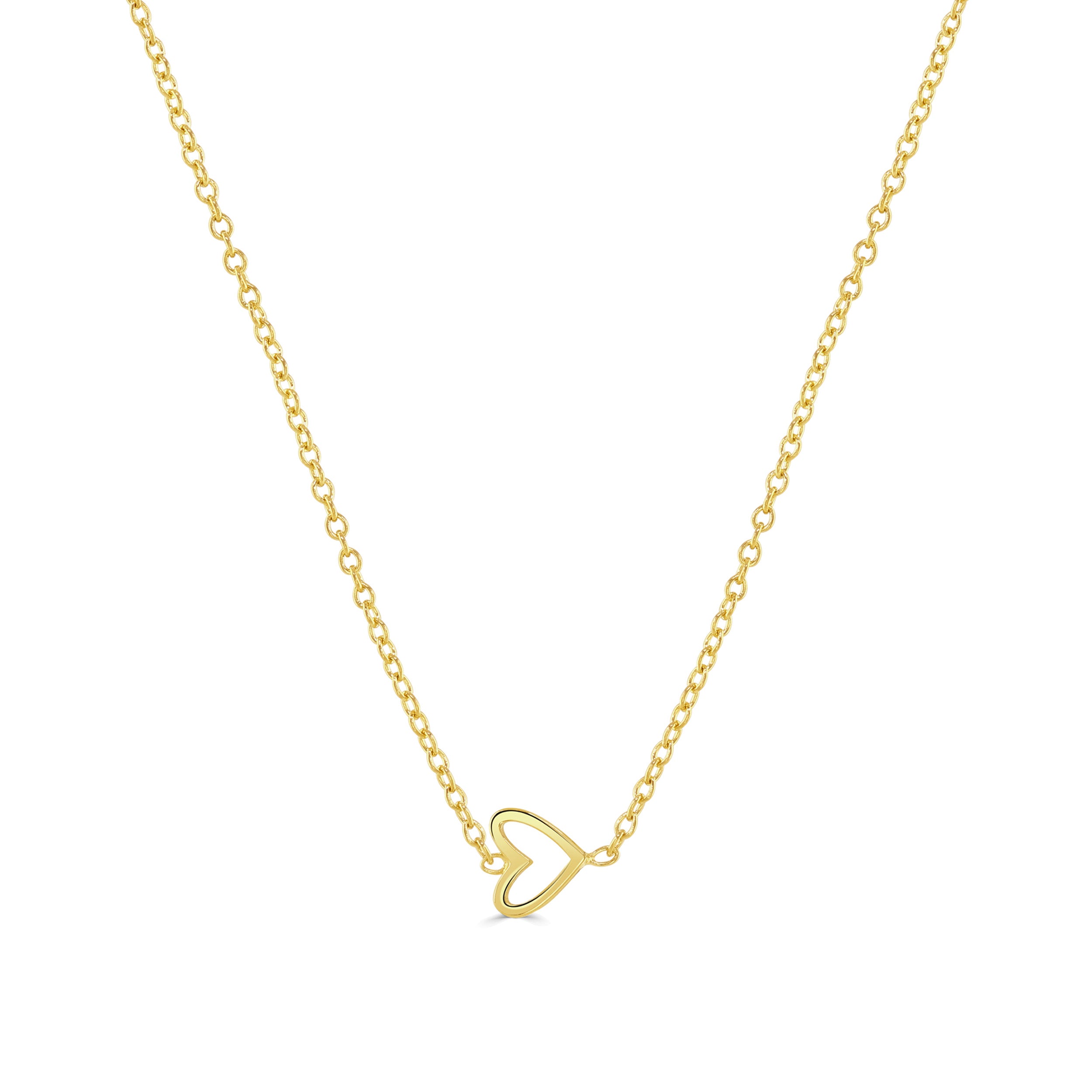 Gold Rachel Stevens Heart Necklace