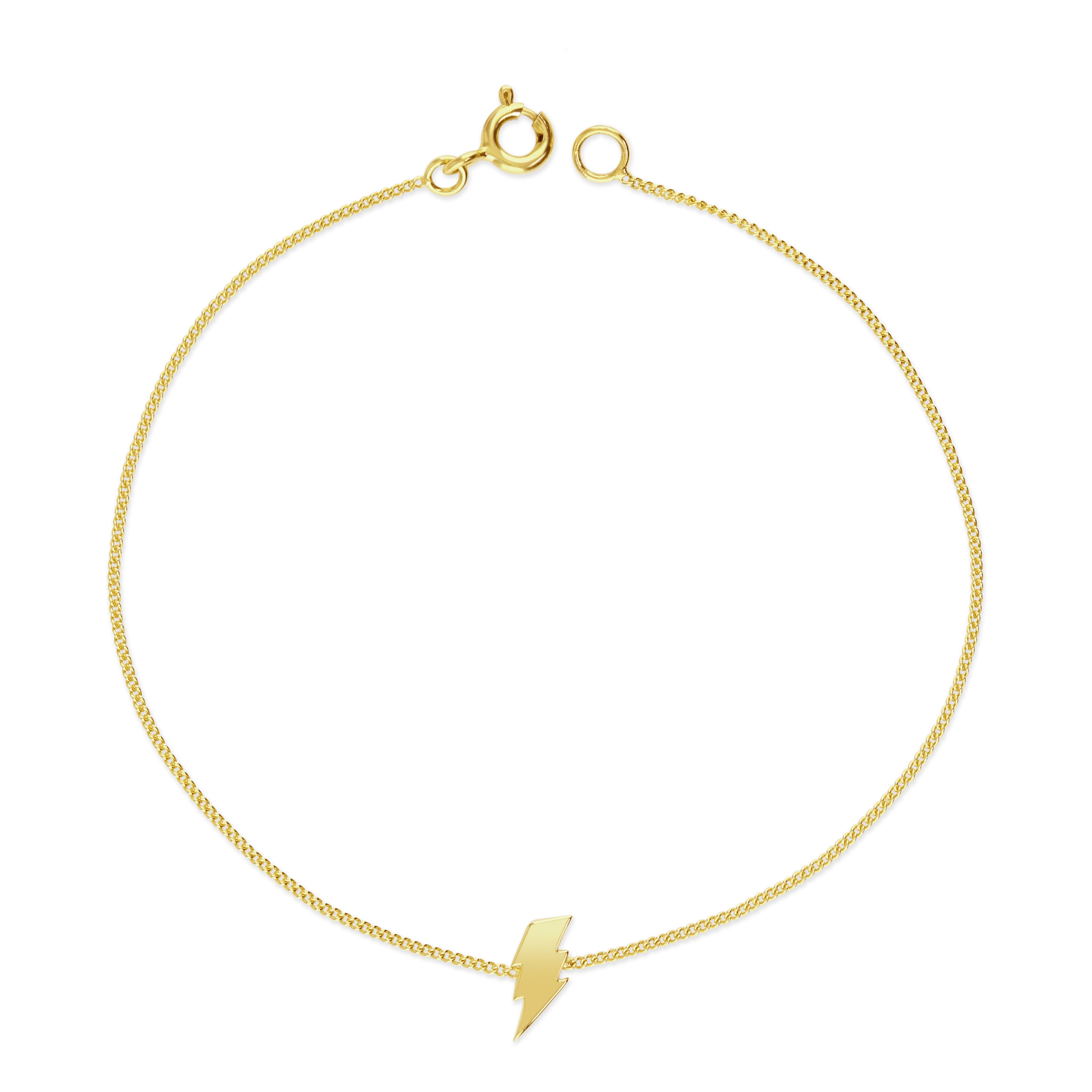 Gold Lightning Bracelet