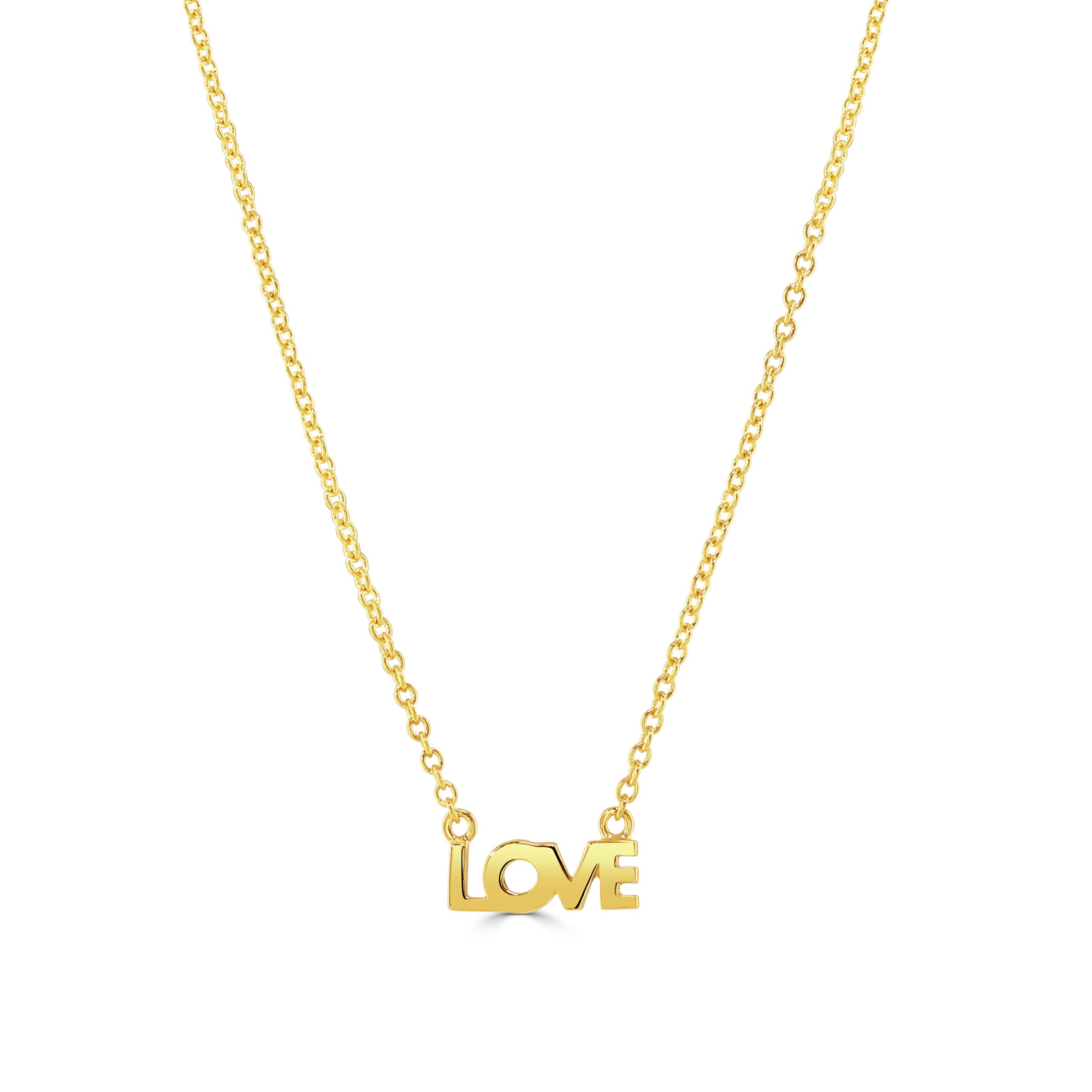 Gold Rachel Stevens Love Necklace
