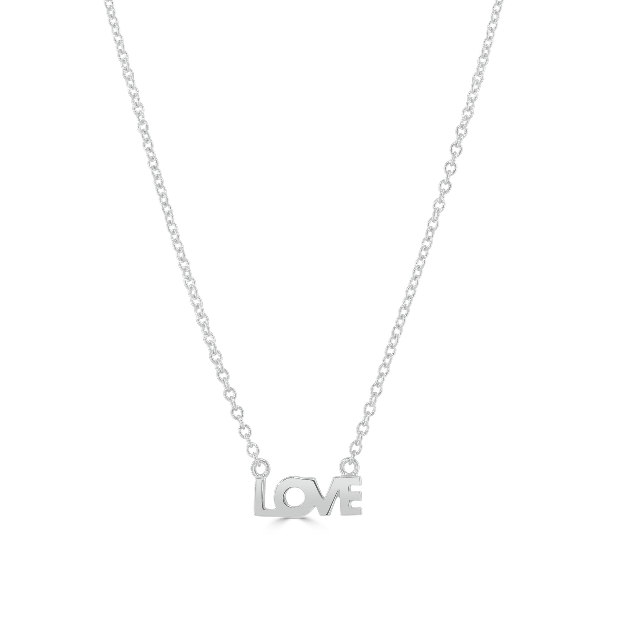 Silver Rachel Stevens Love Necklace