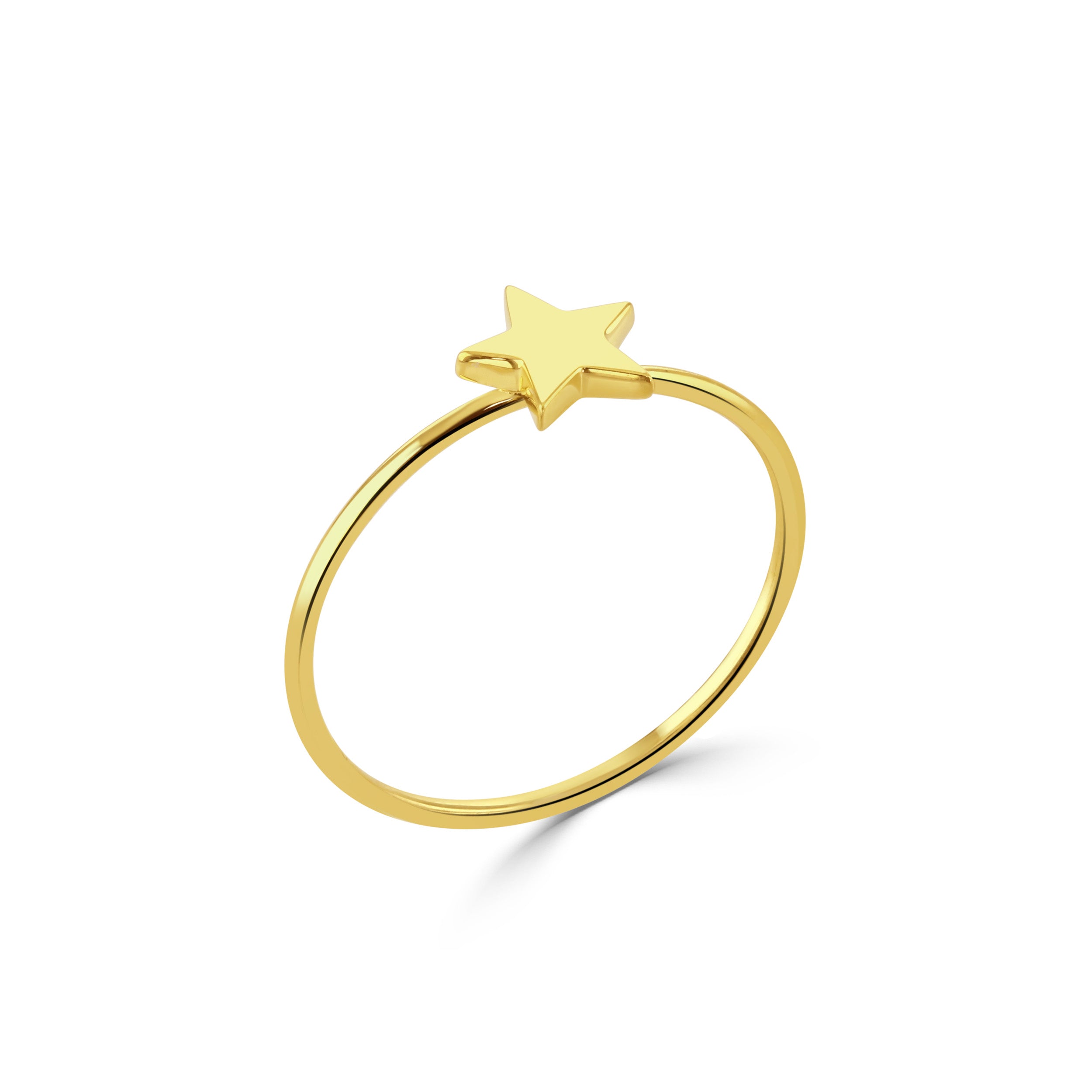 Gold Star Stacking Ring