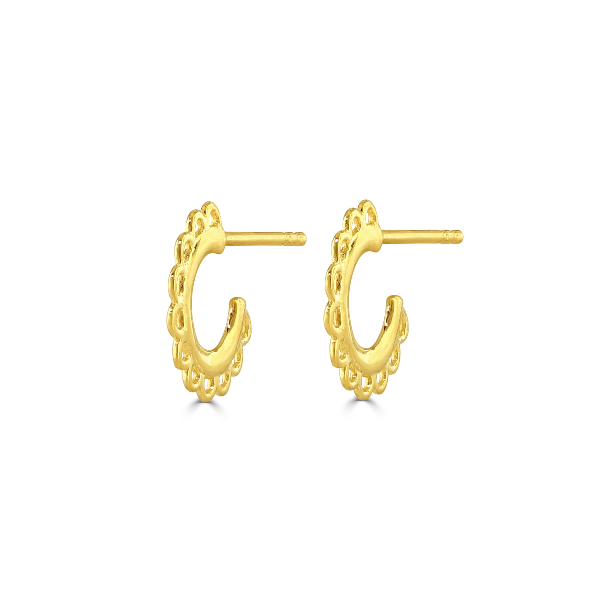 Gold Soleil Huggie Hoops