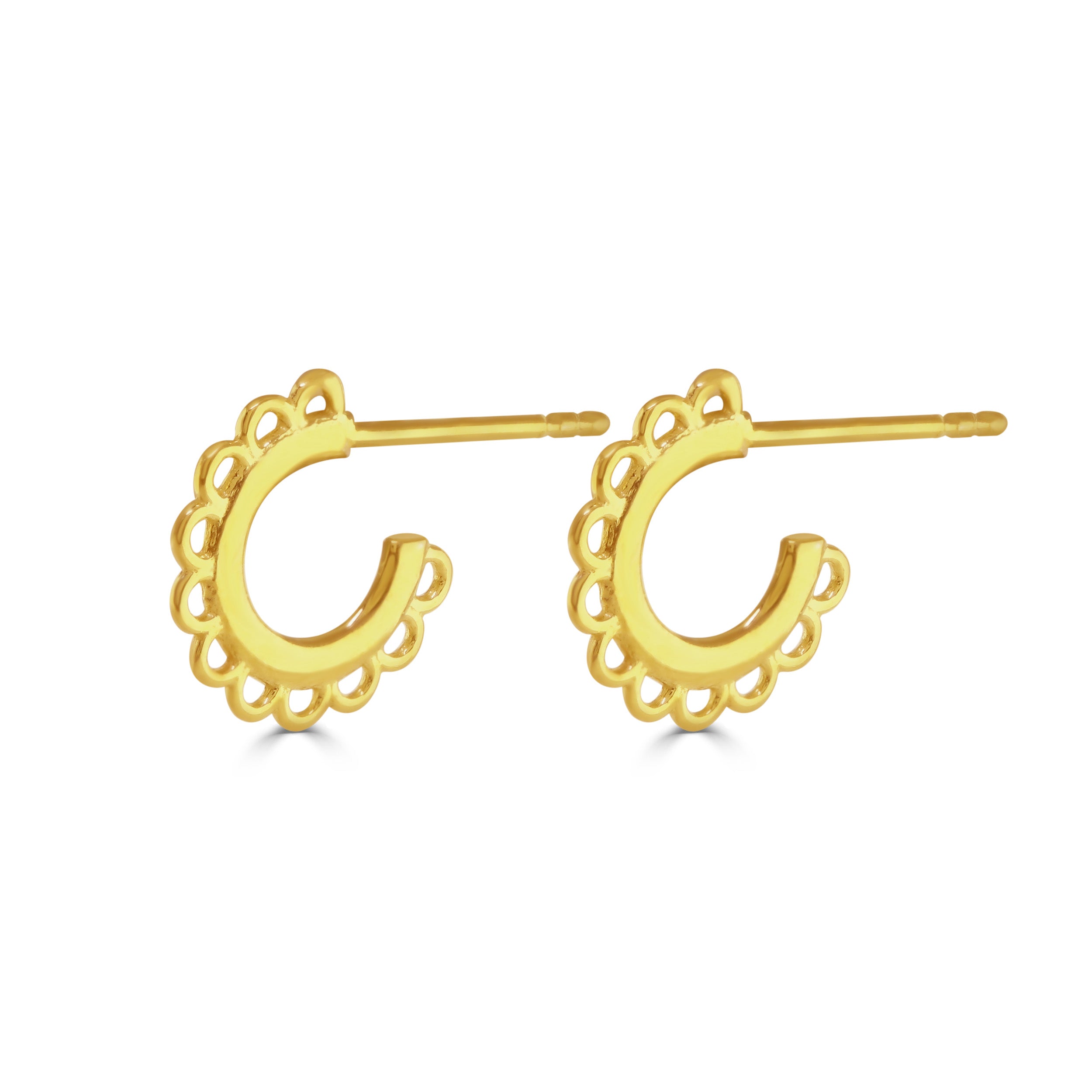 Gold Soleil Huggie Hoops