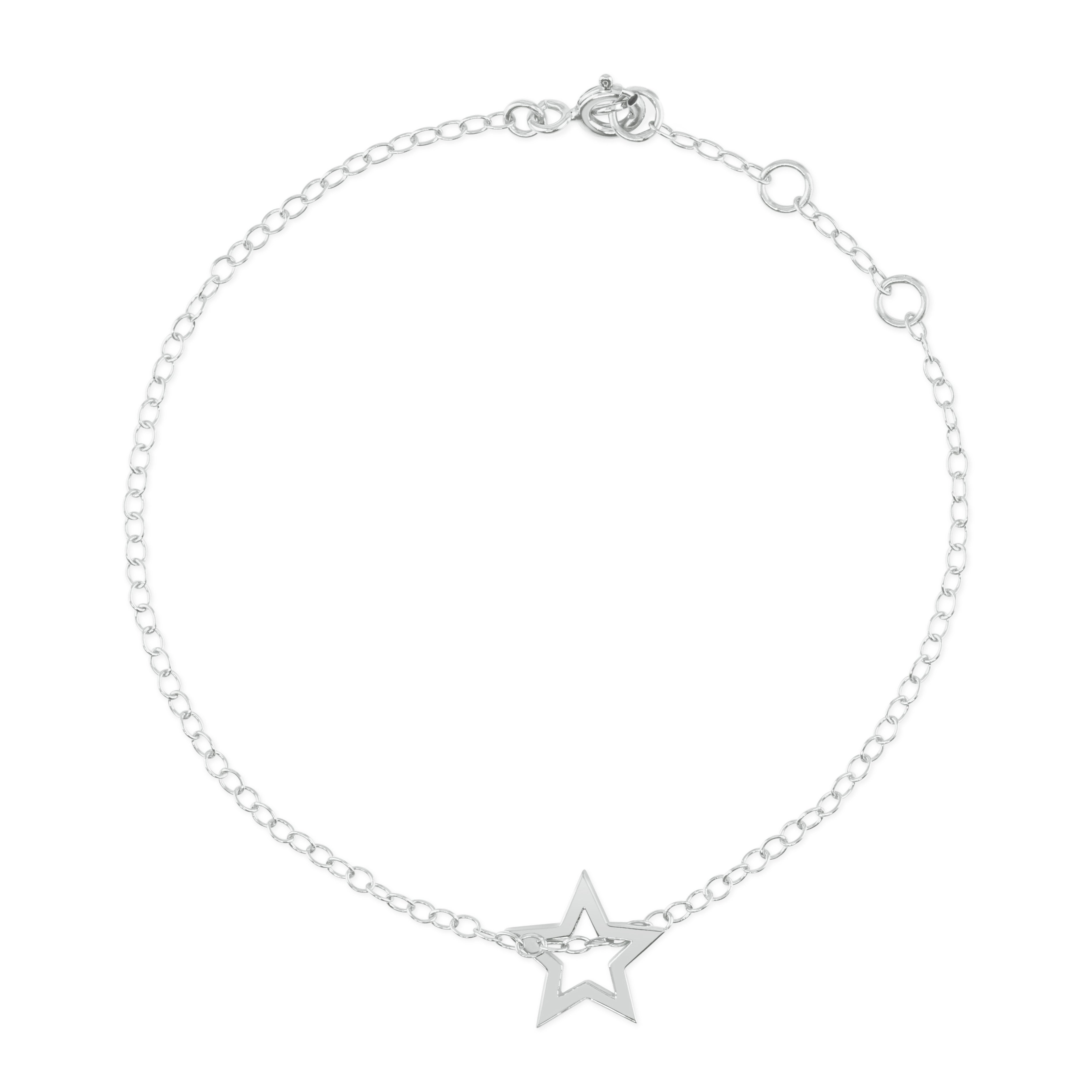 Silver Star Bracelet