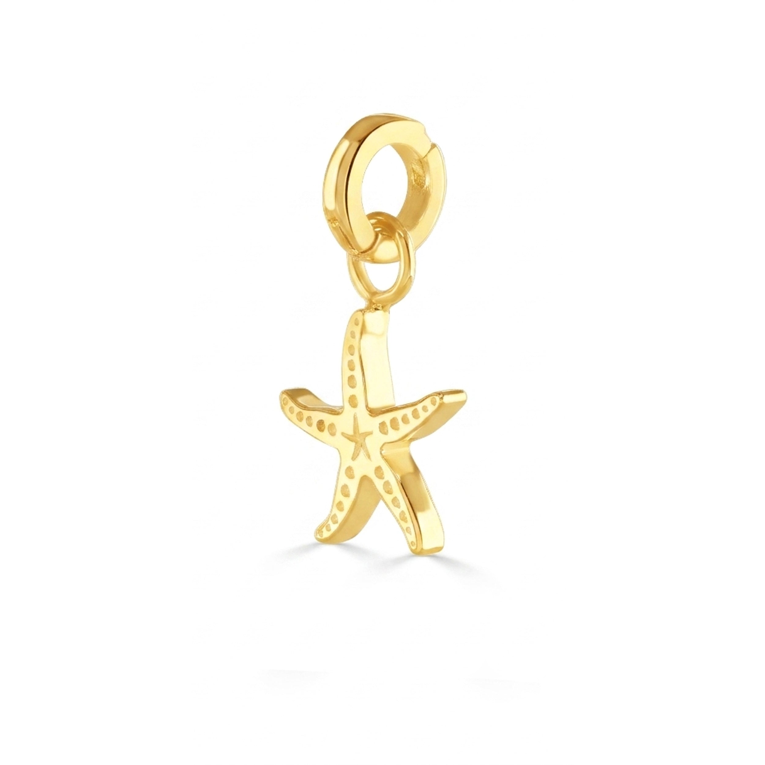 Gold Ocean Starfish Charm