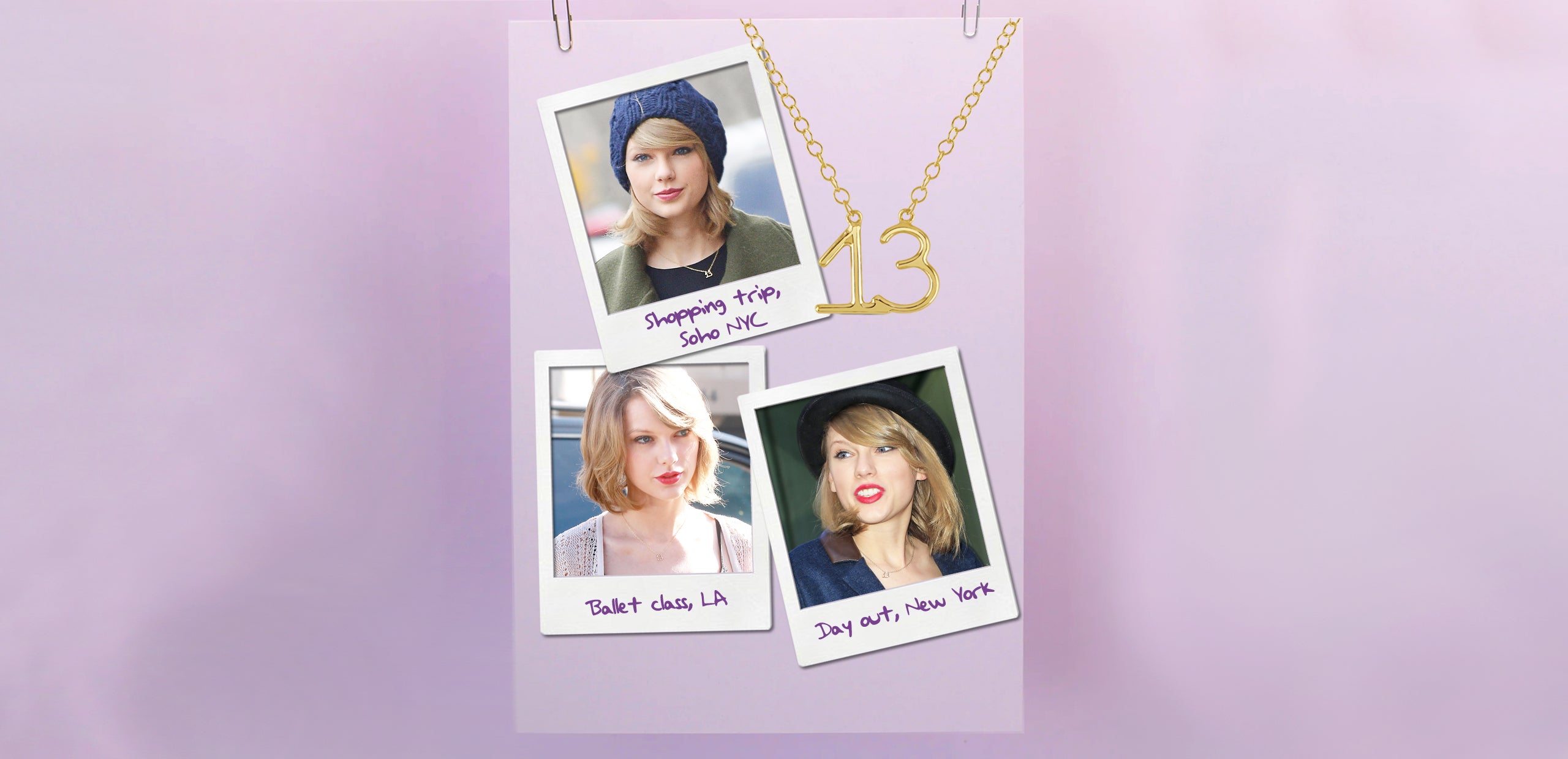 Taylor Swift 13 Necklace