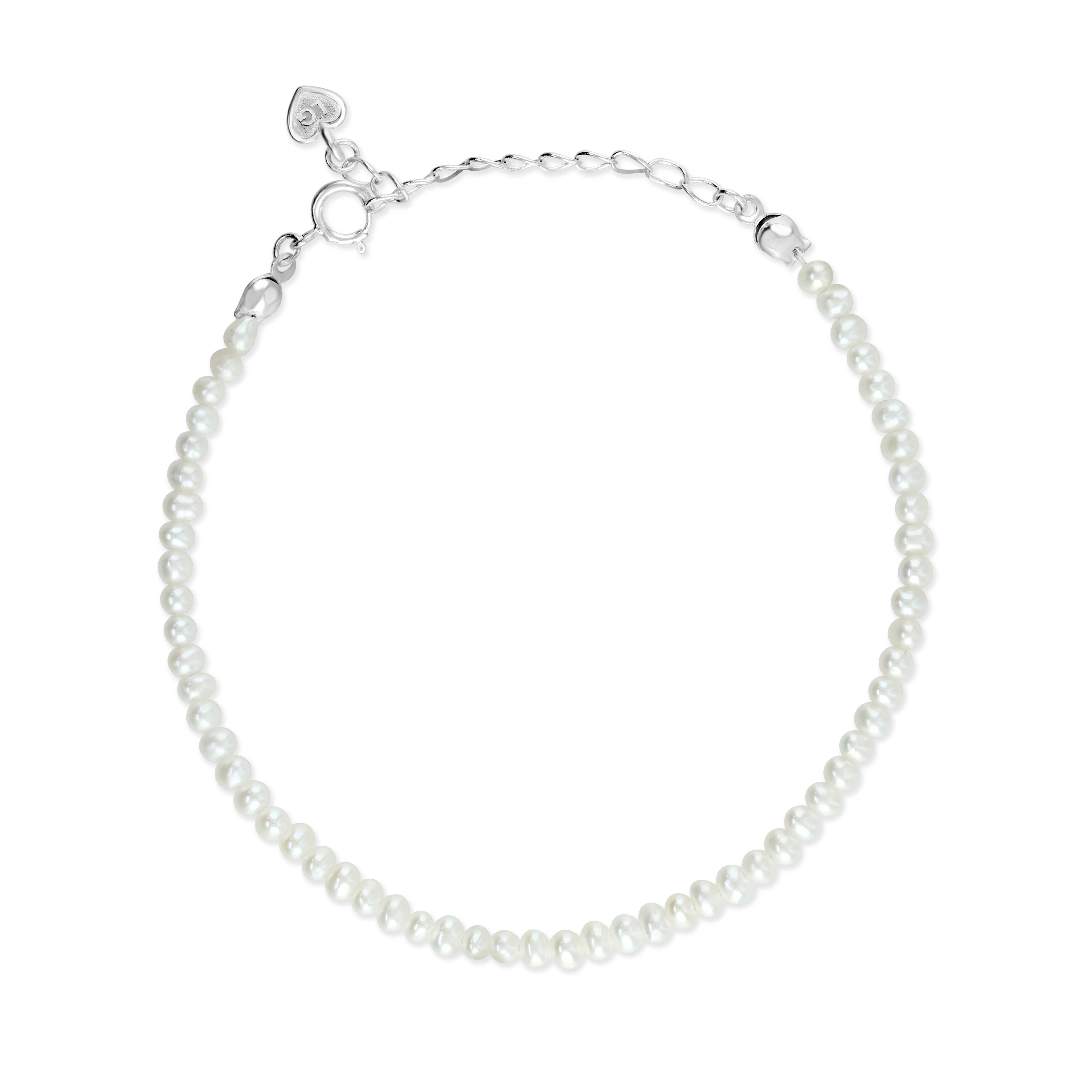Silver Colour Pop Tiny Seed Pearl Bracelet