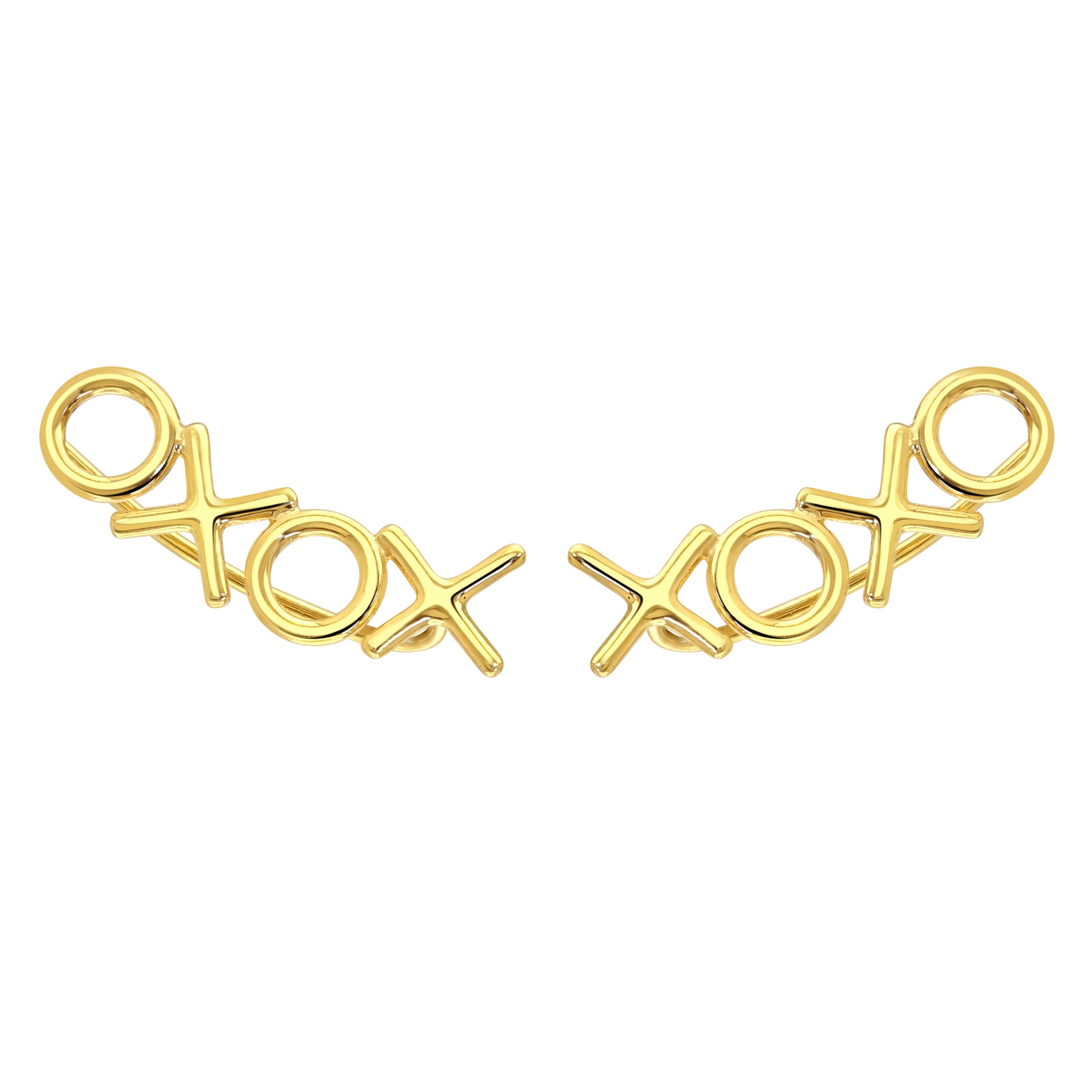 Gold XOXO Ear Climber
