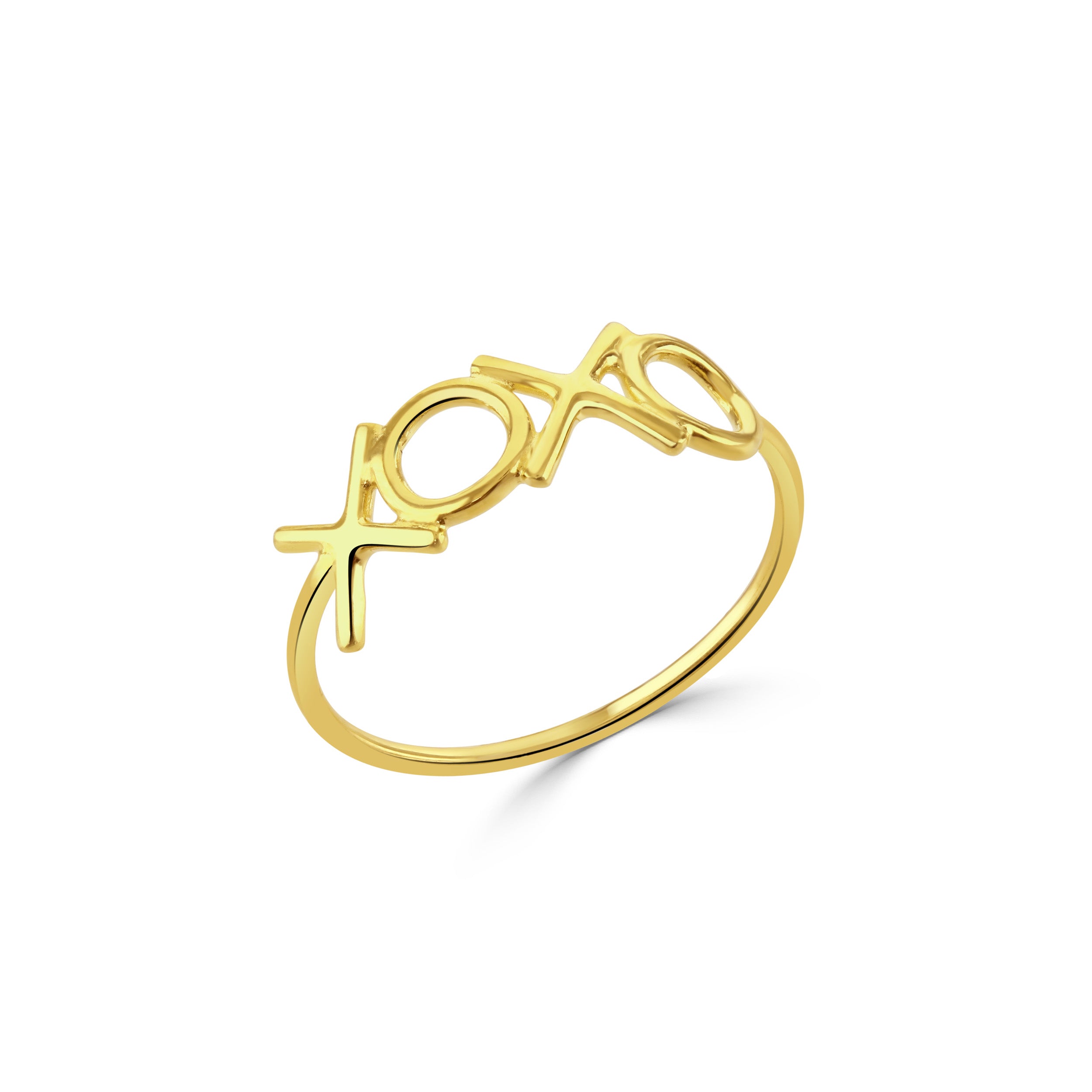 Gold XOXO Ring