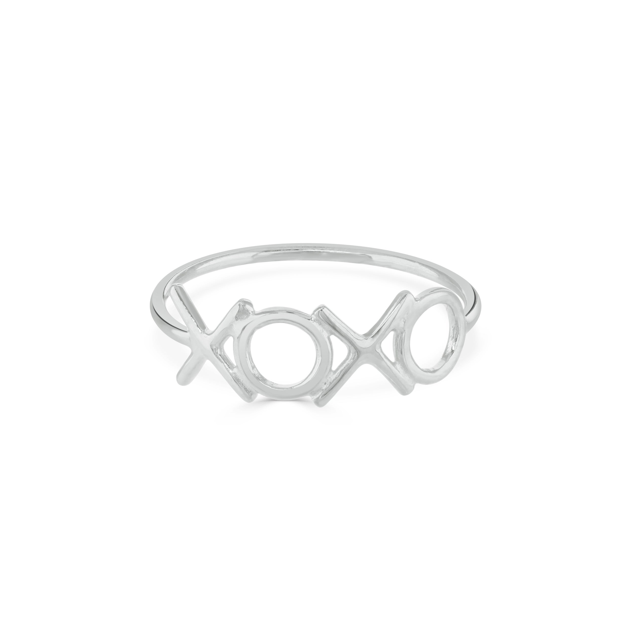 Silver XOXO Ring