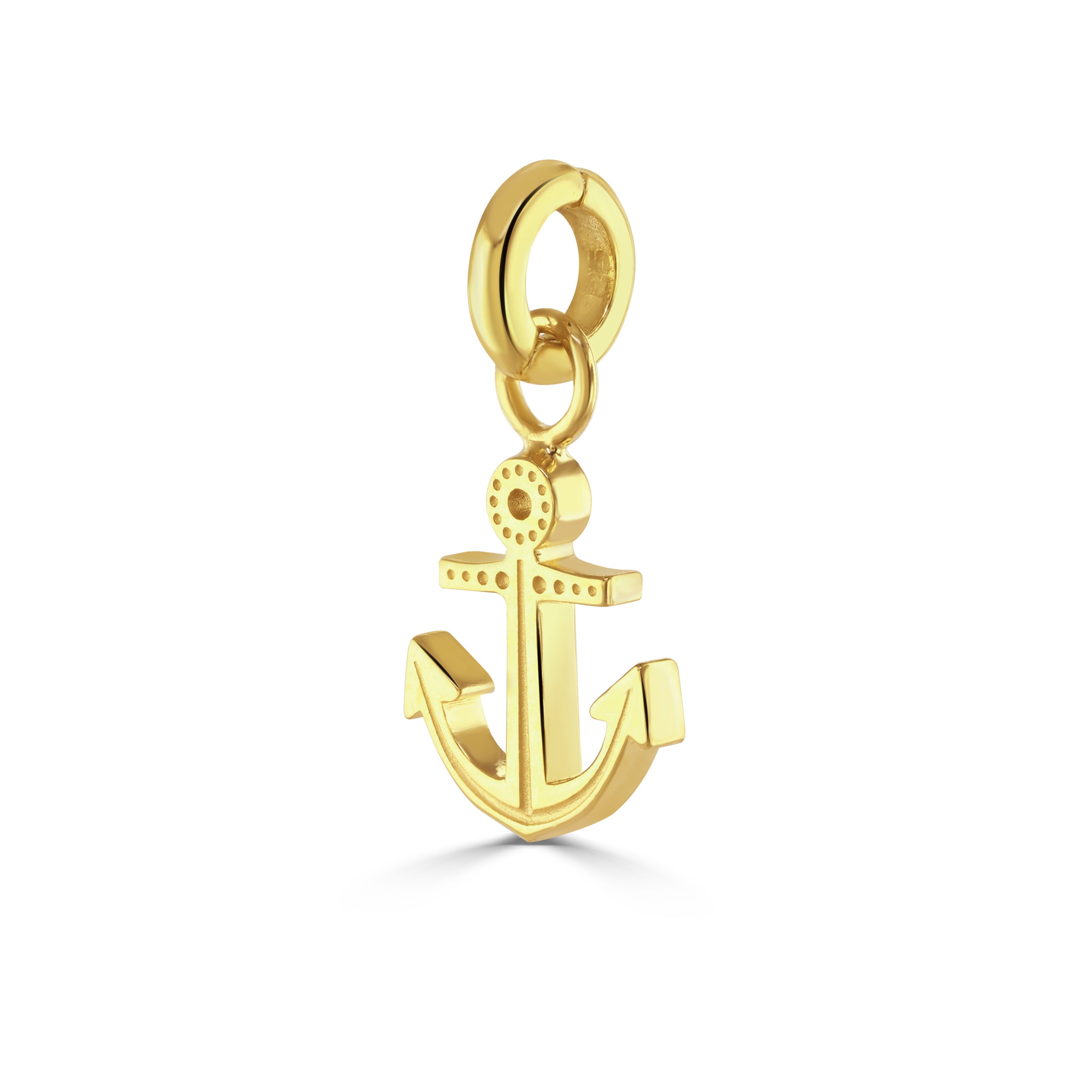 Gold Ocean Anchor Charm